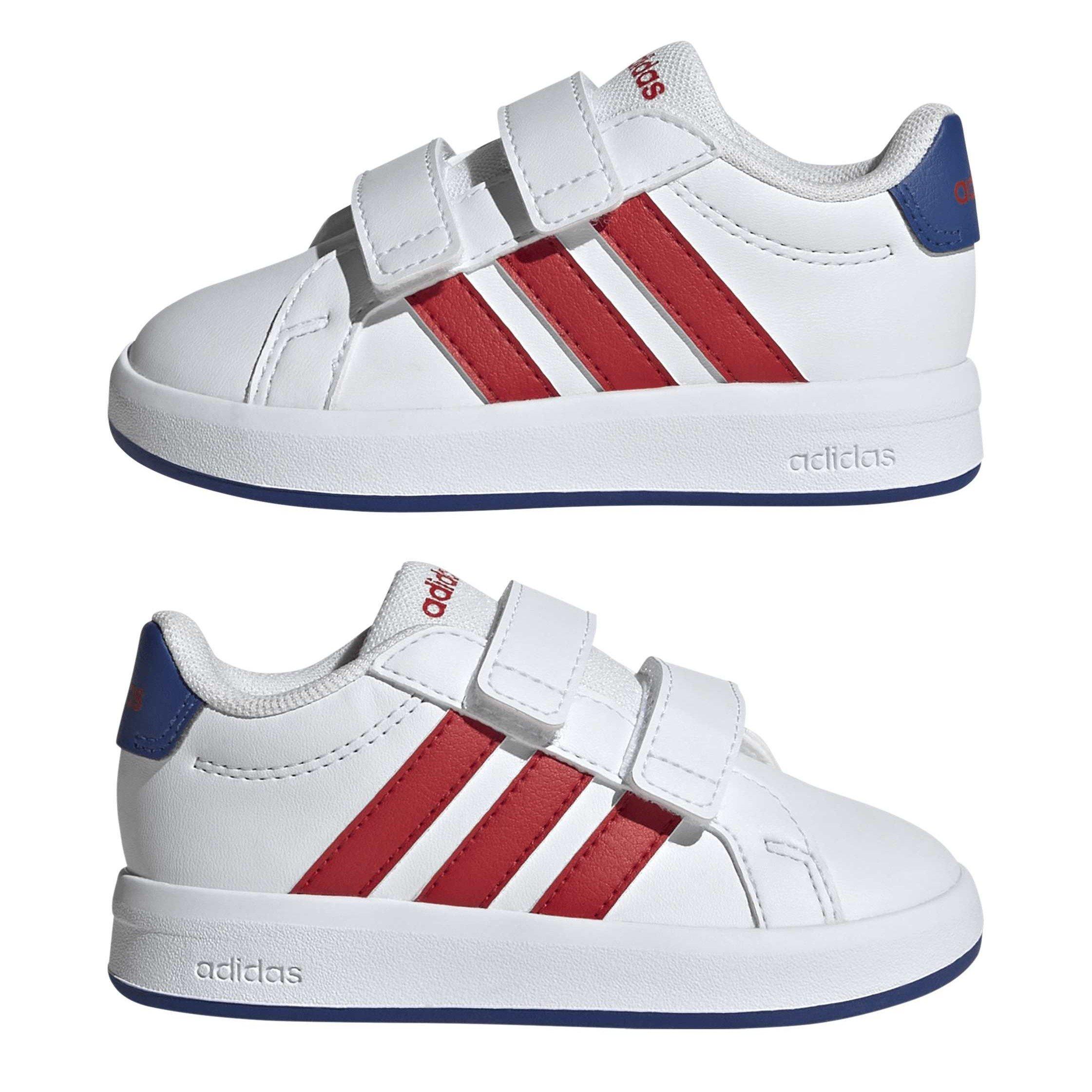 Wht/Blu/Scarlet - adidas - Adidas Gnd Court 3.0 In64 - 9