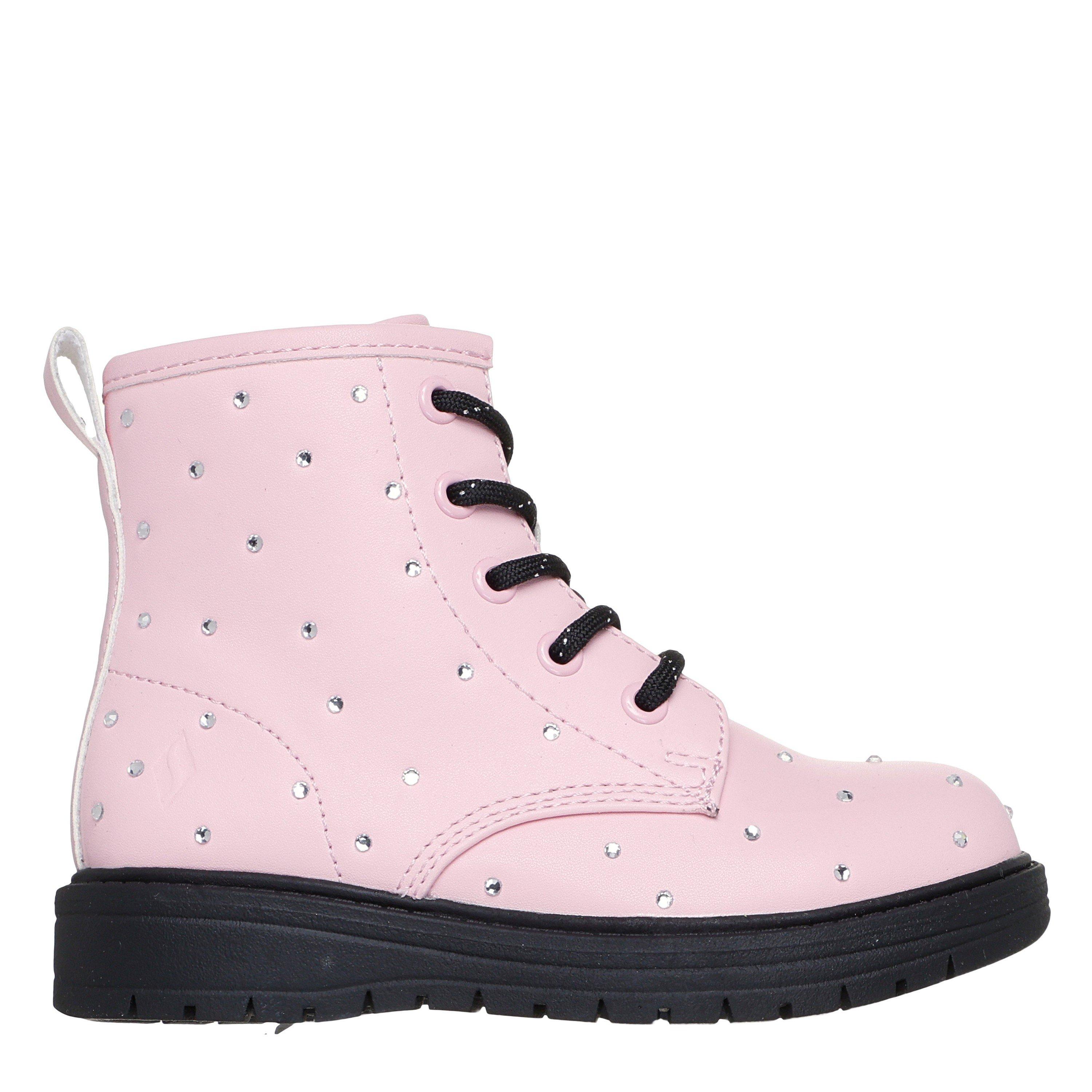 Pink - Skechers - Kids' Ankle Heeled Boots - 1