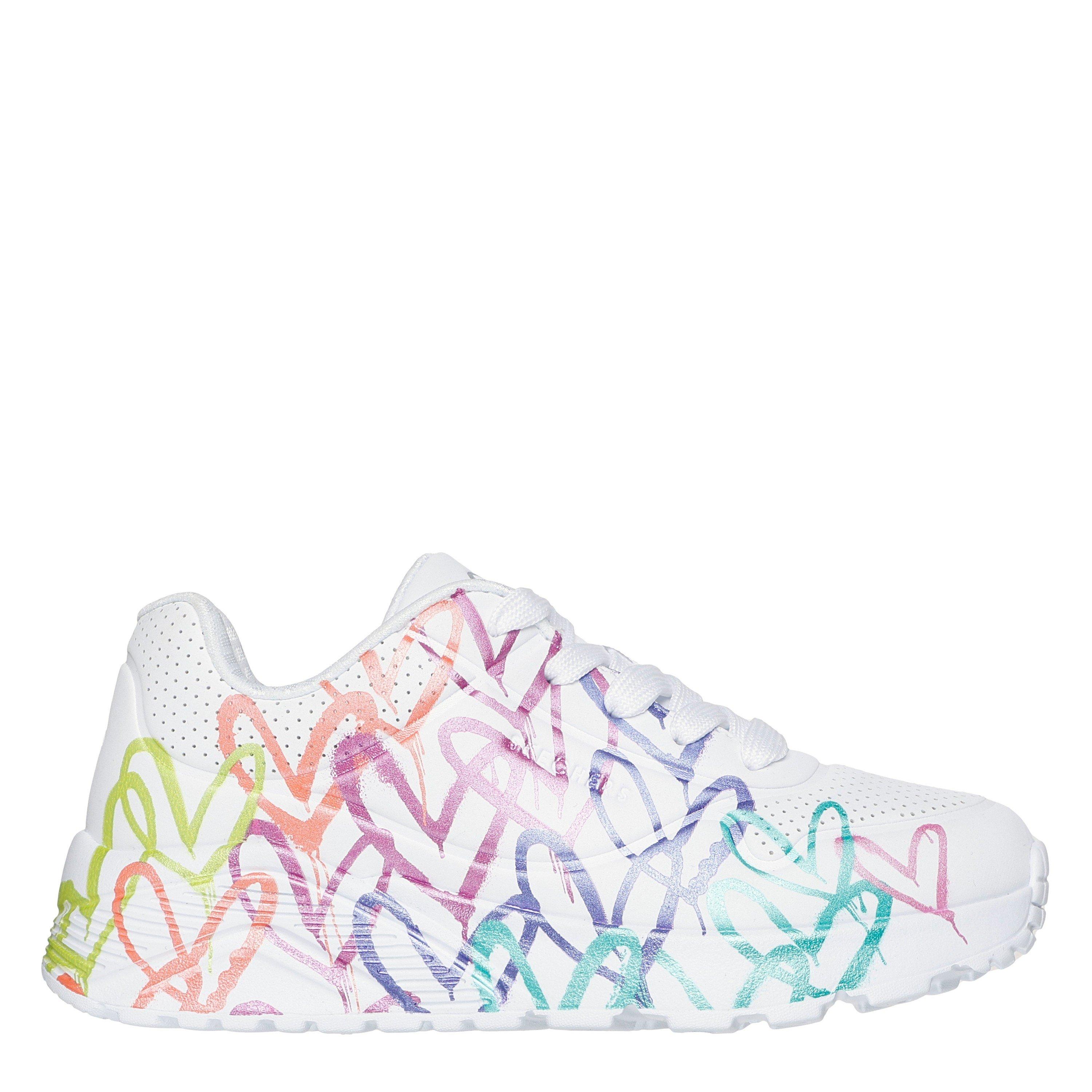 Skechers Girls Kids' Casual Low-Top Trainers - White/ - 1 (33.5)