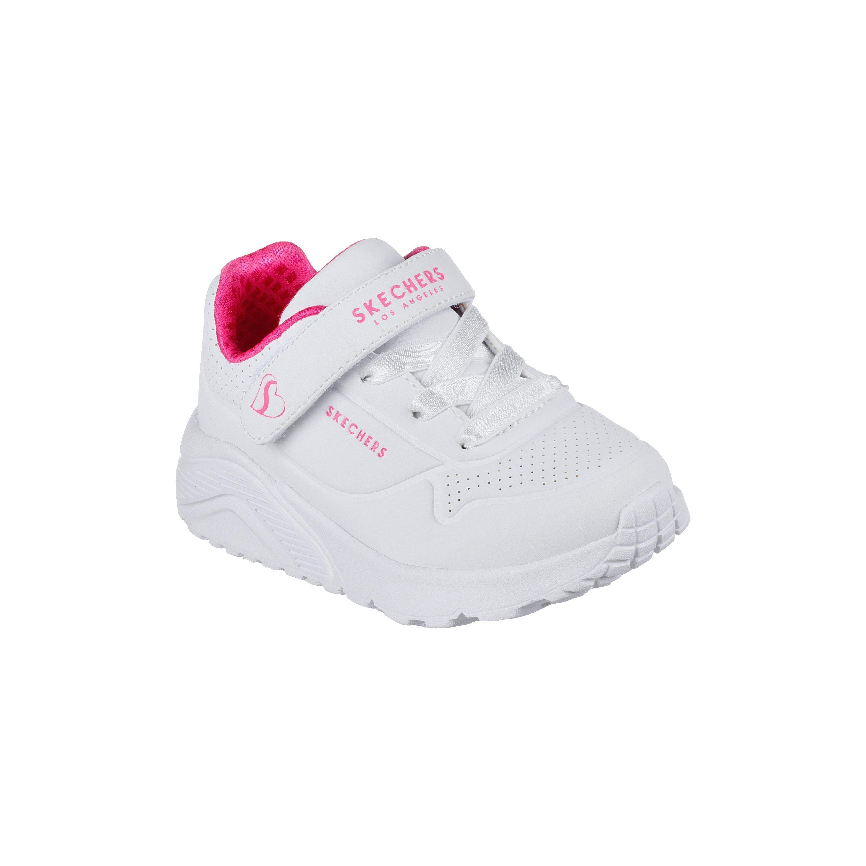 Pink/Weiß - Skechers - Gore & Strap Fashion Embossed Sneak Low-Top Trainers Girls - 3