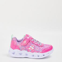 Skechers Heart Leather Light Up Trainers