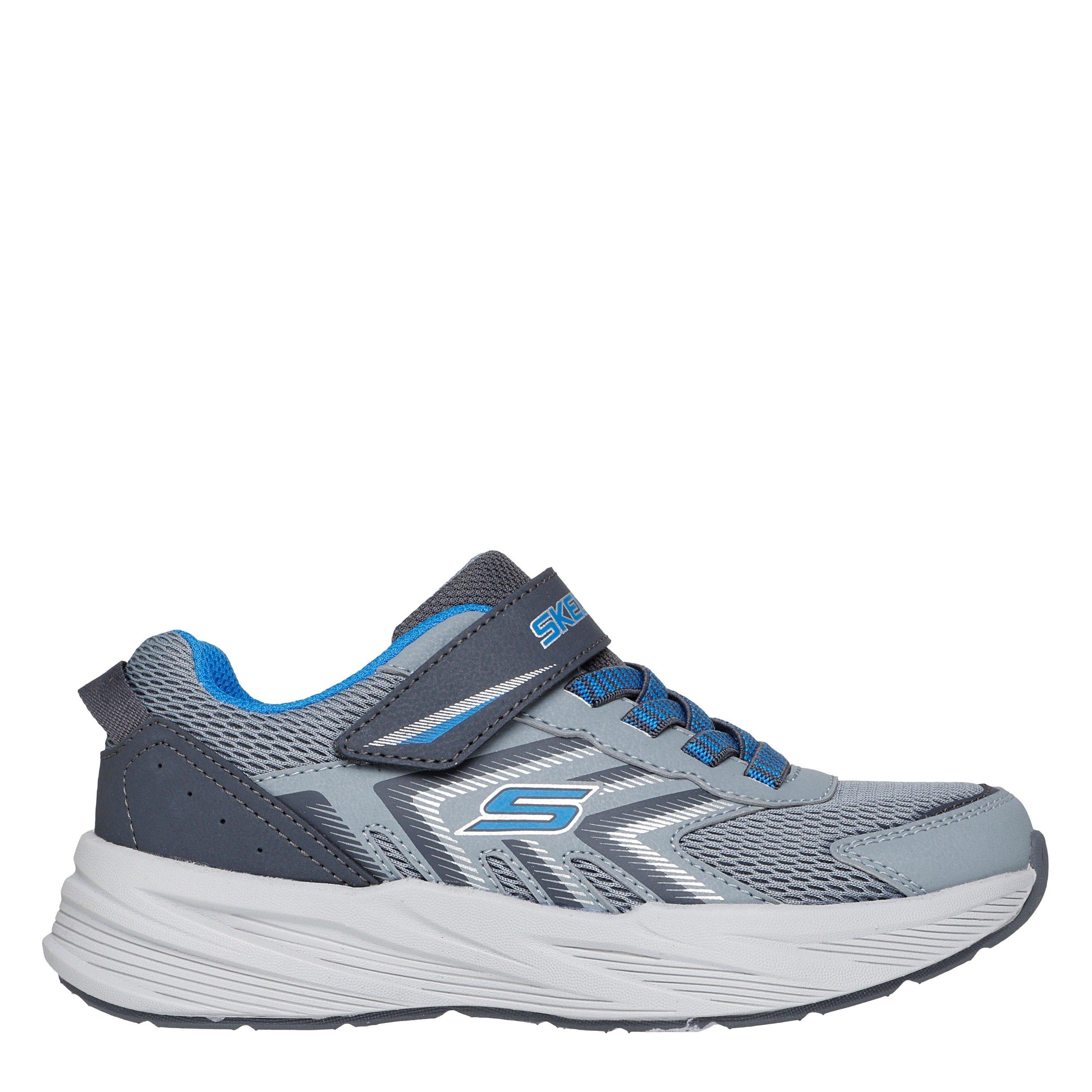 Skechers Boys Kids' Casual Low-Top Trainers - Grey/Blue - C10 (27.5)