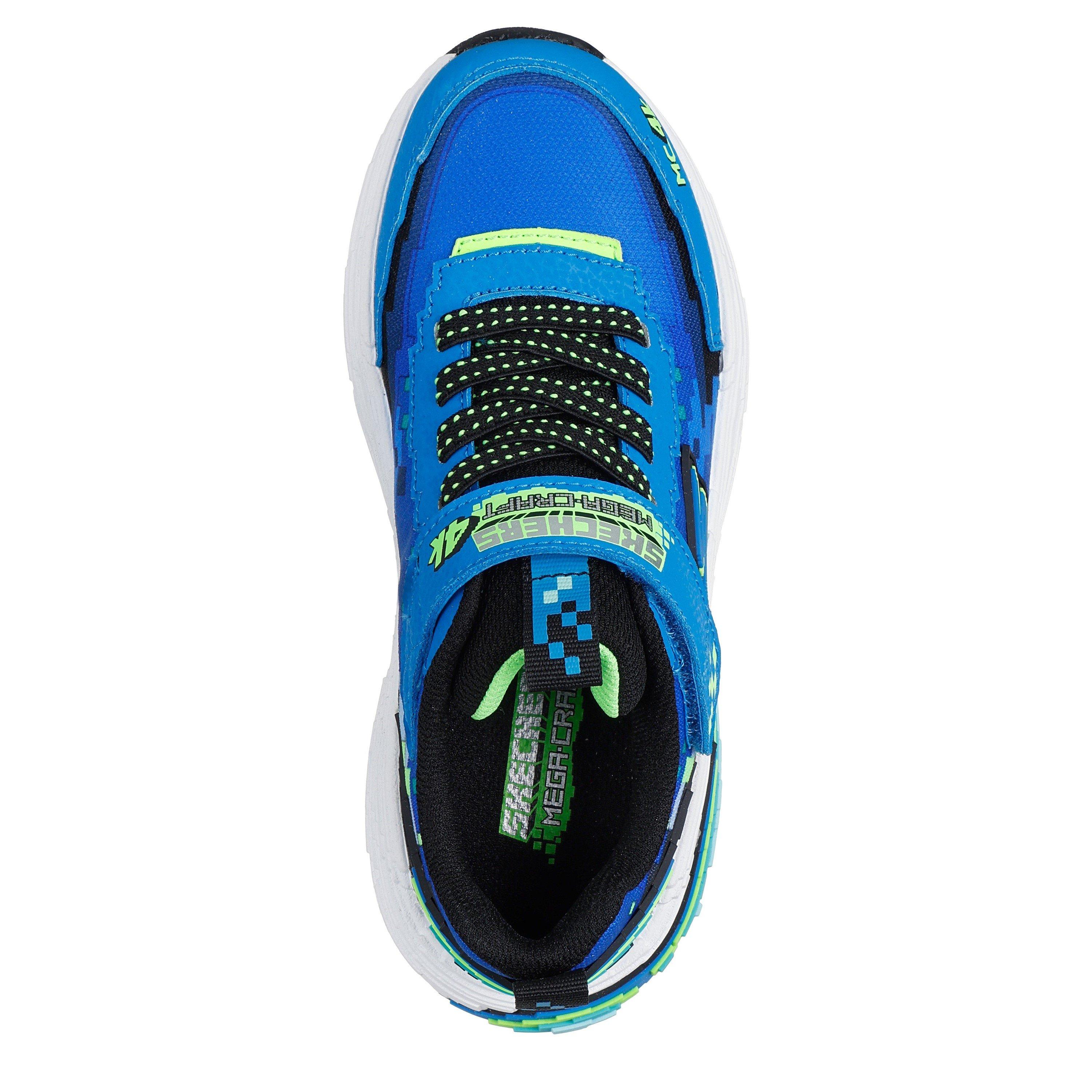 Blue - Skechers - Gore & Strap Sneaker W Pixel Detail Low-Top Trainers Boys - 5