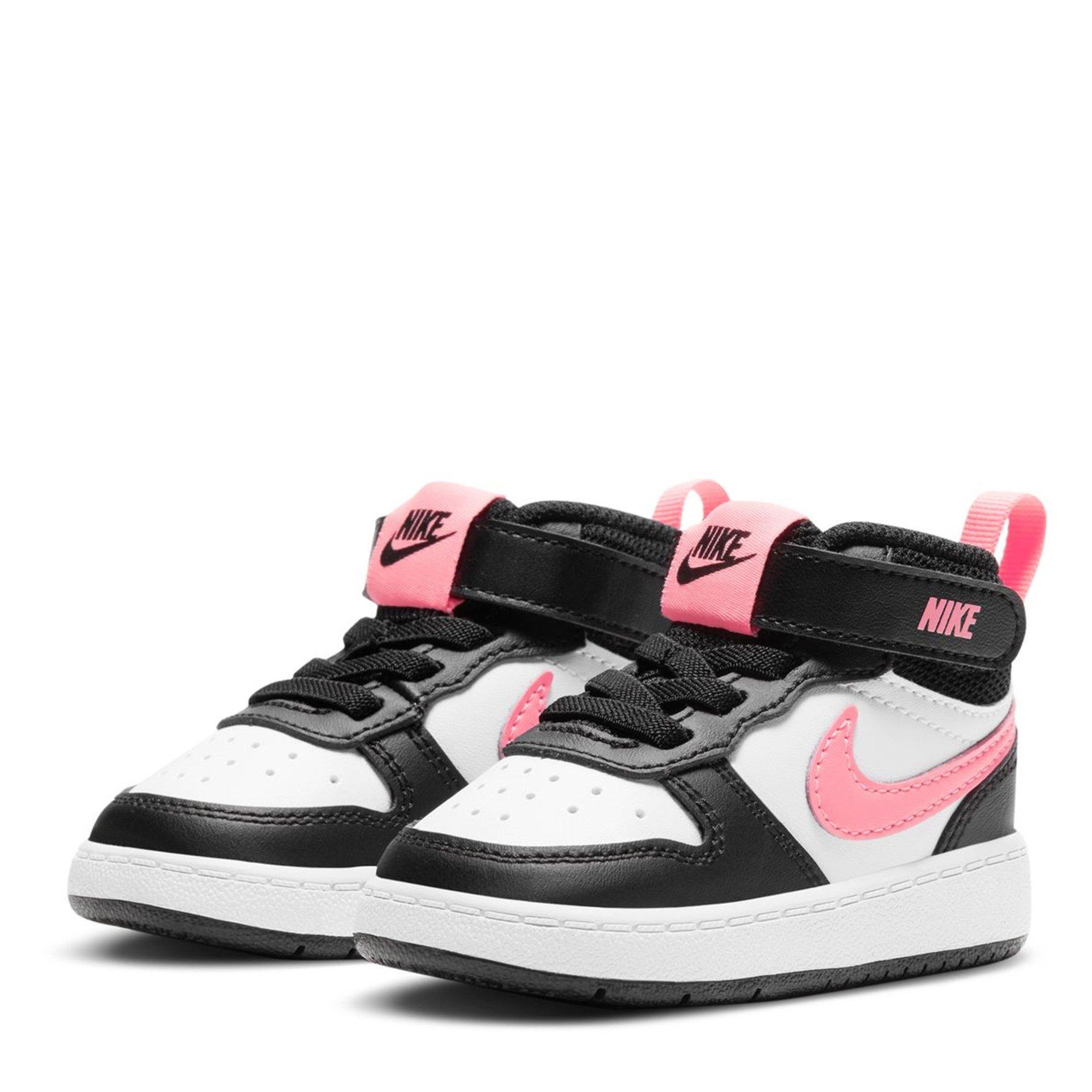 Nero/Rosa/Bianco - Nike - Court Borough Mid 2 Baby/Toddler Shoes - 3
