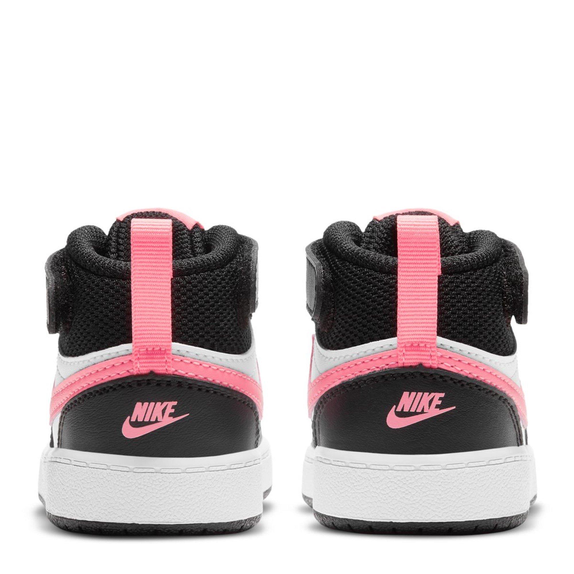 Nero/Rosa/Bianco - Nike - Court Borough Mid 2 Baby/Toddler Shoes - 4