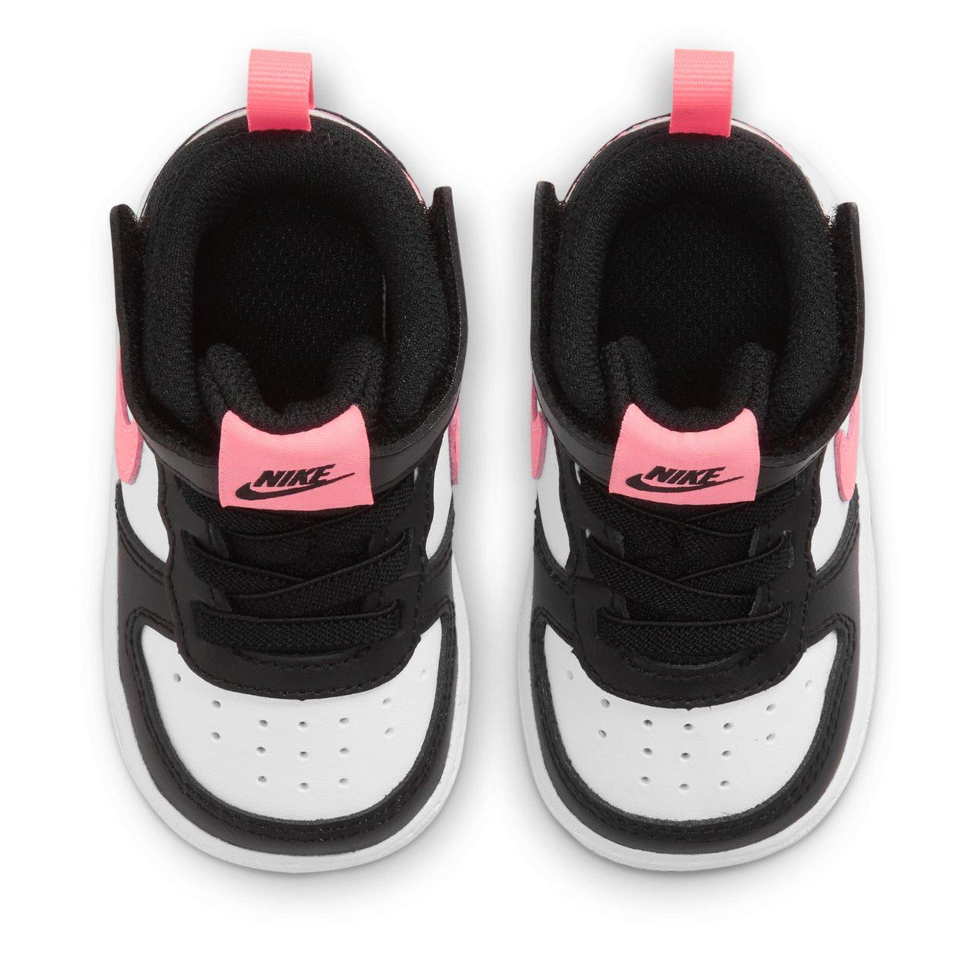 Nero/Rosa/Bianco - Nike - Court Borough Mid 2 Baby/Toddler Shoes - 5