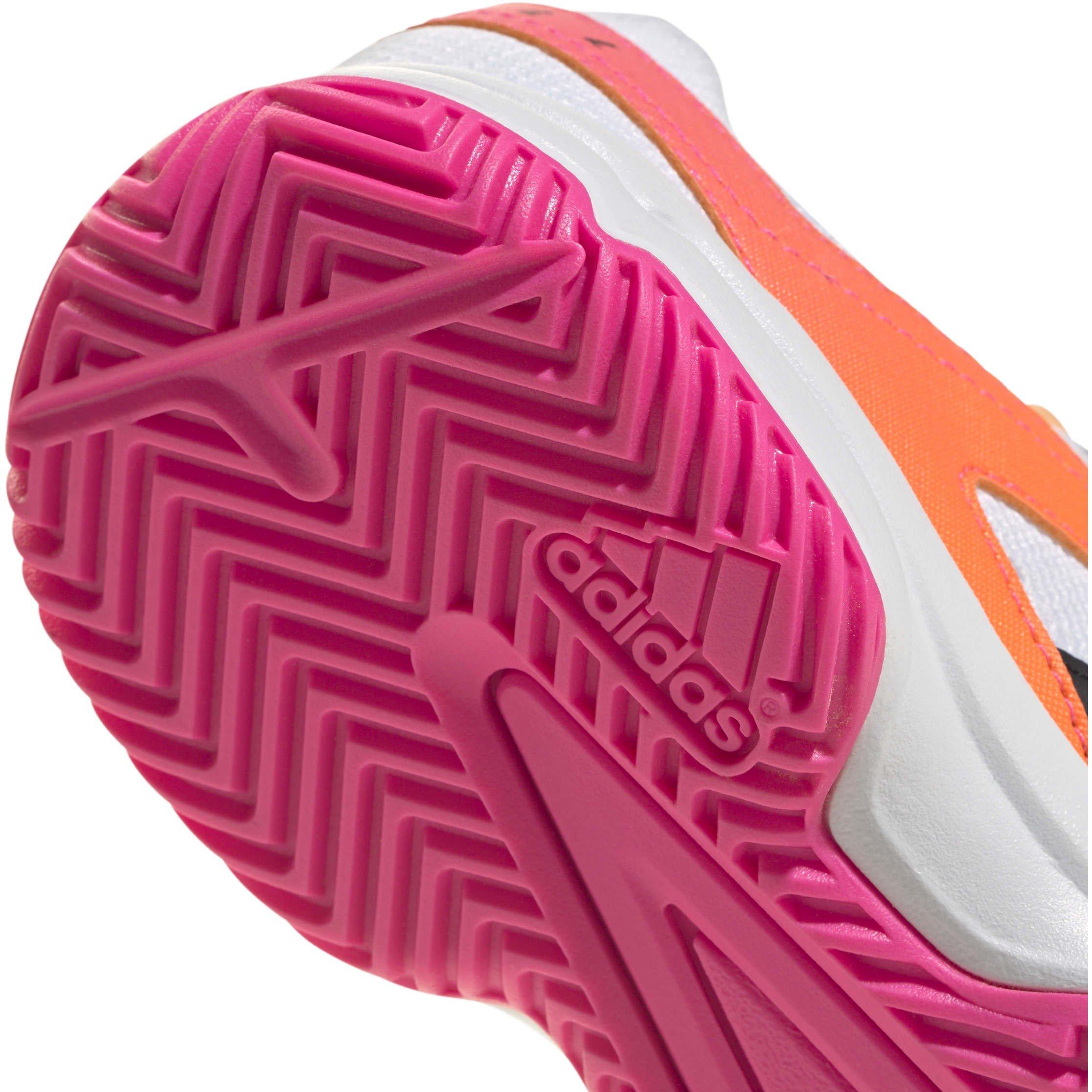 wht/Carbon/pnk - adidas - Adidas Netcourt K Ch99 - 7