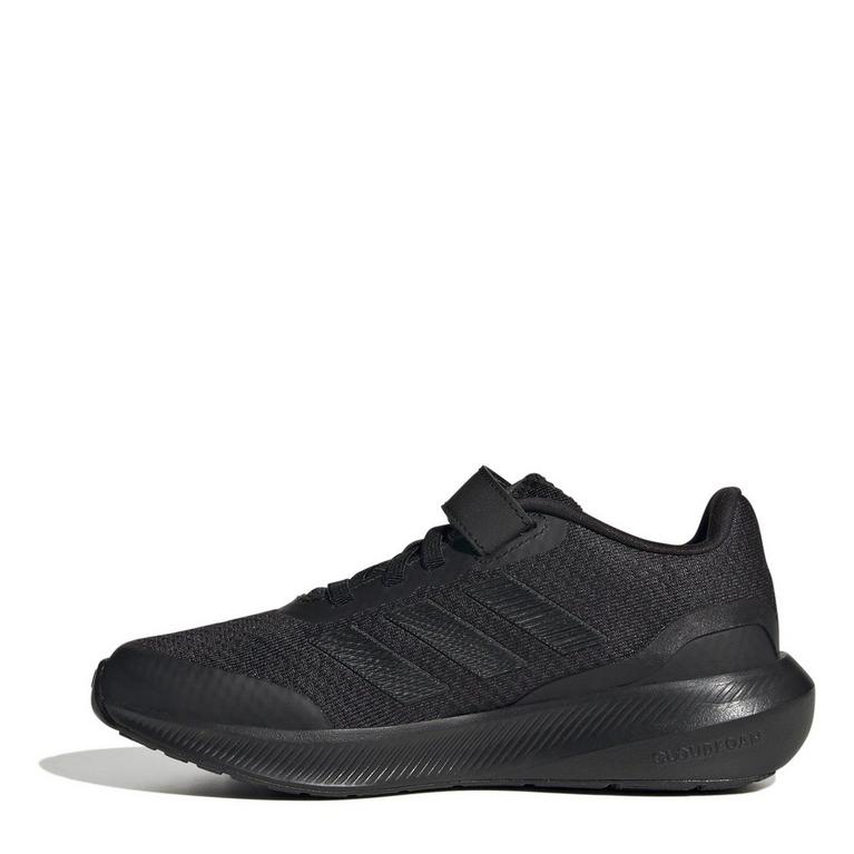 Triple Noir - adidas - Run Falcon 3 Childrens Boys Running Shoes - 2