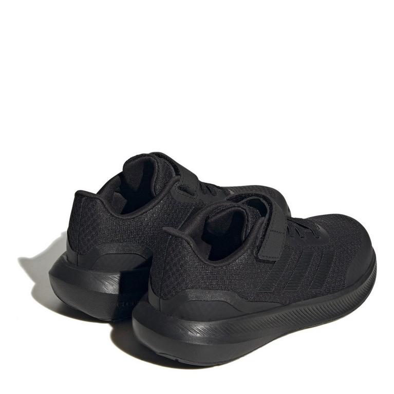 Triple Noir - adidas - Run Falcon 3 Childrens Boys Running Shoes - 4