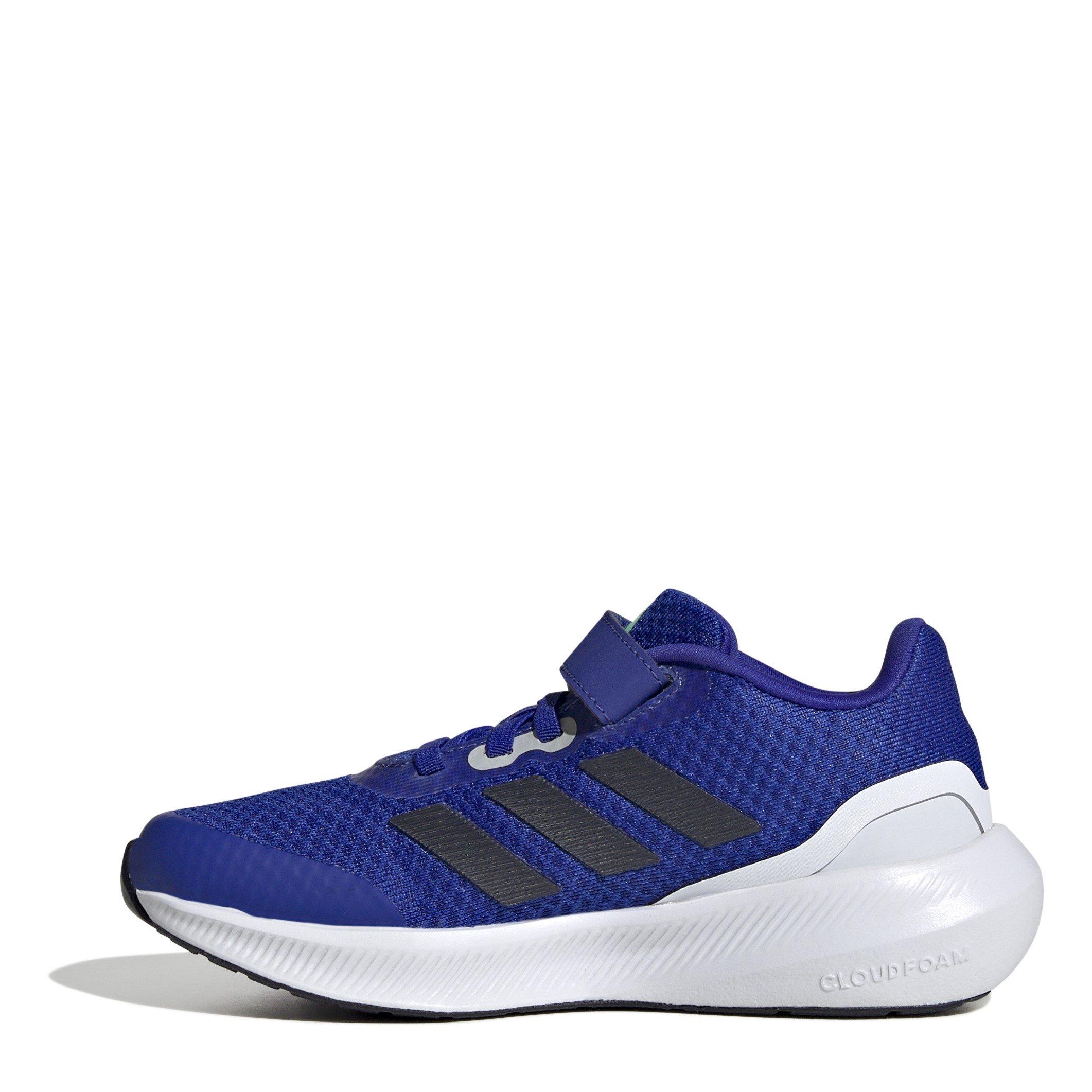 Blå/Blæk - adidas - Run Falcon 3 Childrens Boys Running Shoes - 2