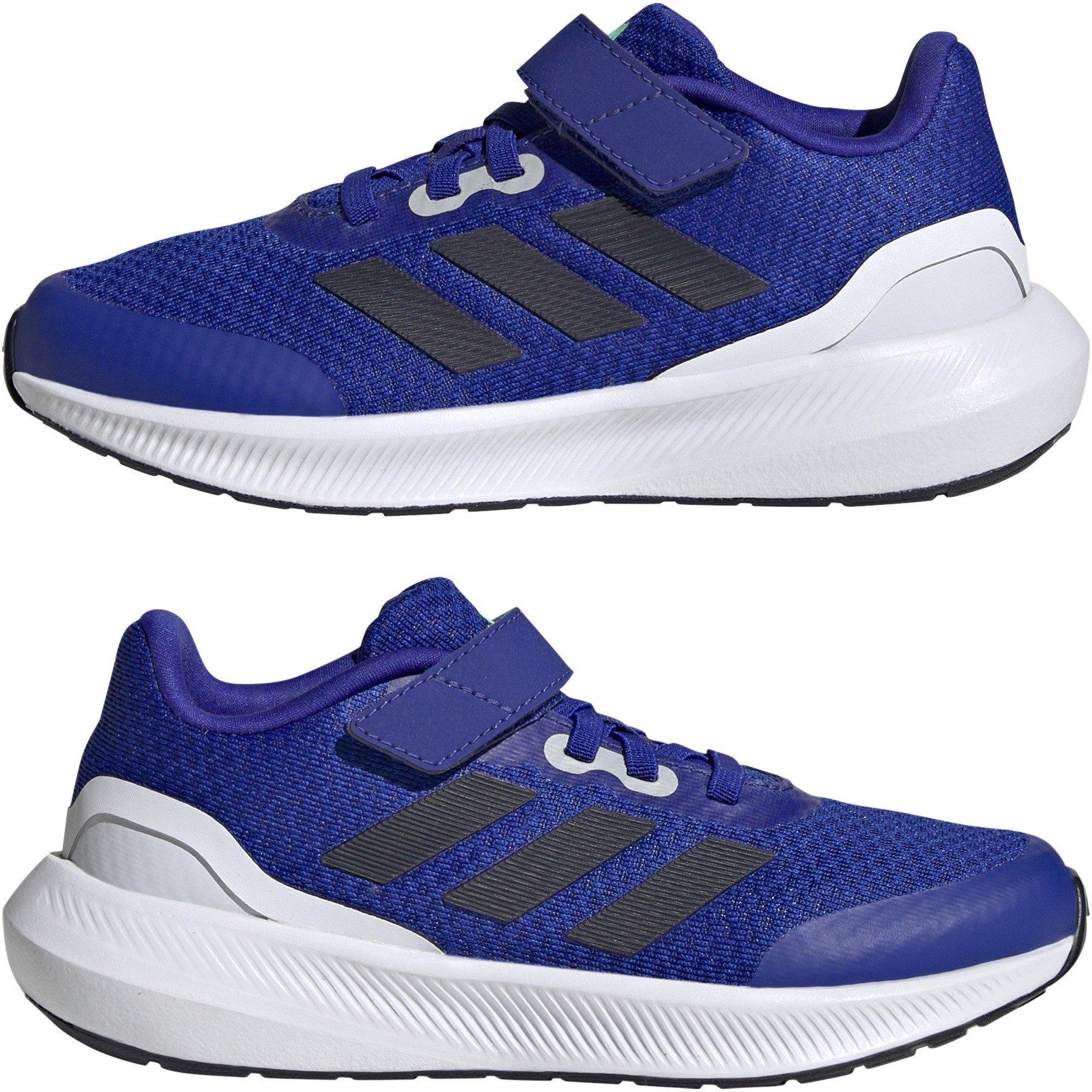 Blå/Blæk - adidas - Run Falcon 3 Childrens Boys Running Shoes - 9