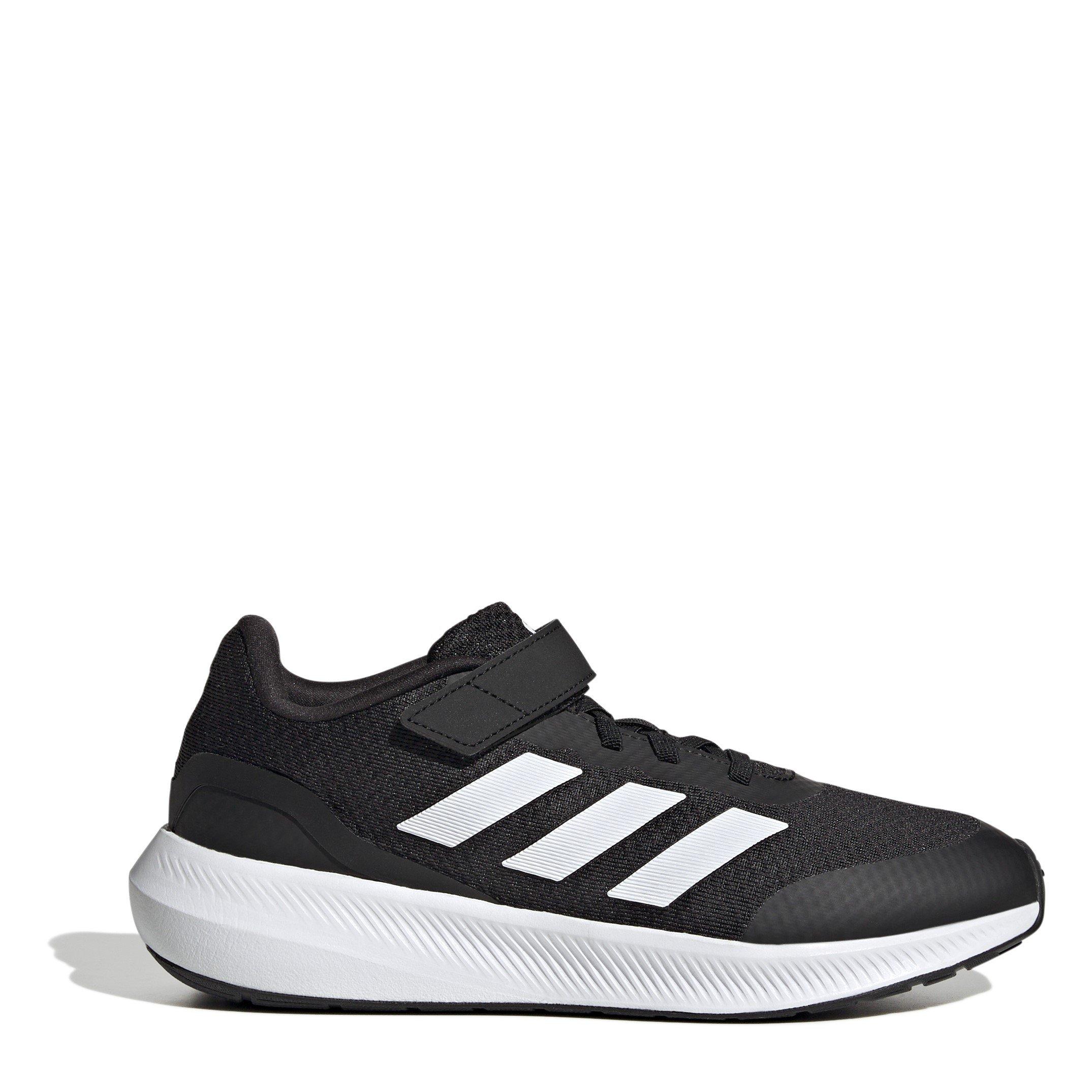 Noir/Blanc - adidas - Run Falcon 3 Childrens Boys Running Shoes - 1