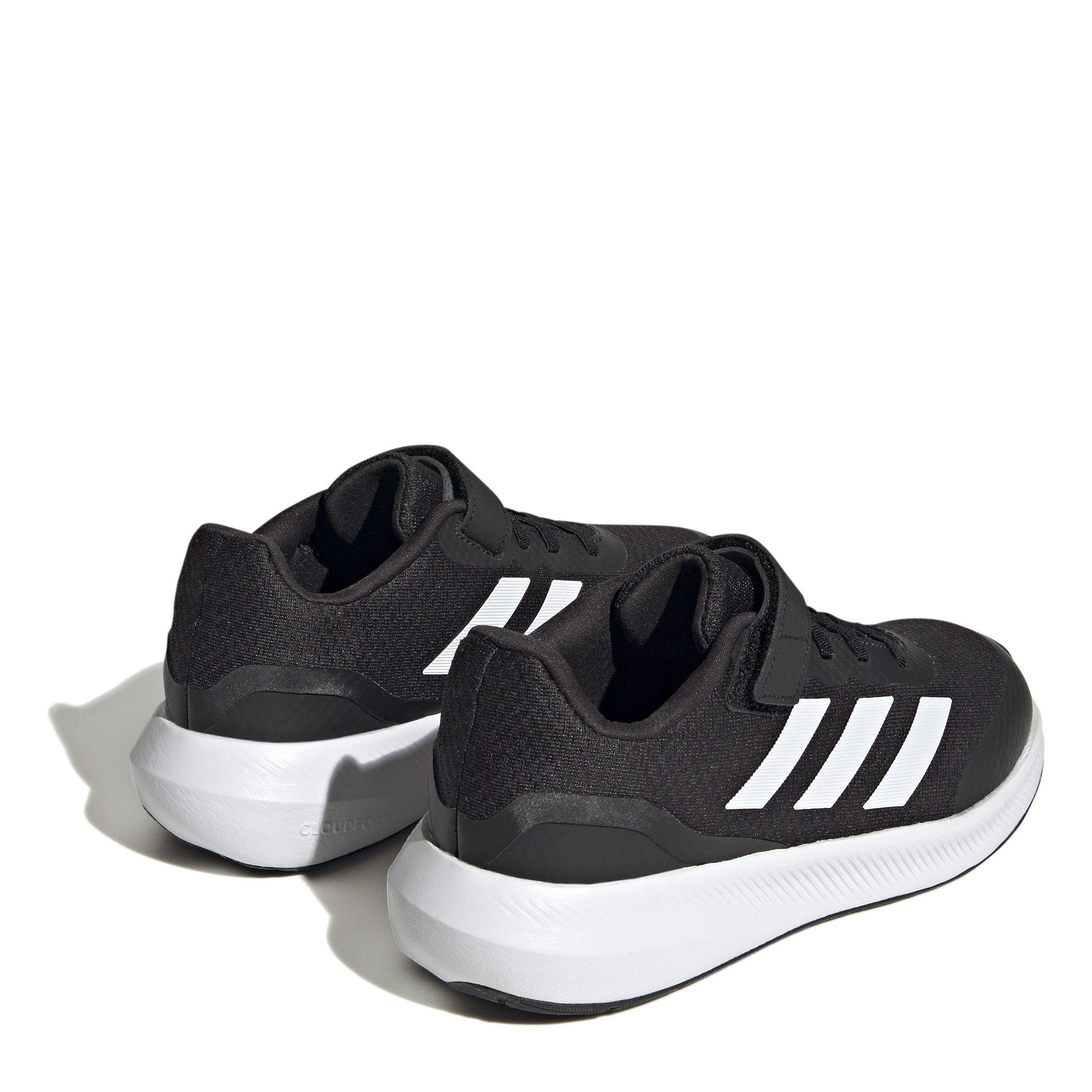 Noir/Blanc - adidas - Run Falcon 3 Childrens Boys Running Shoes - 4