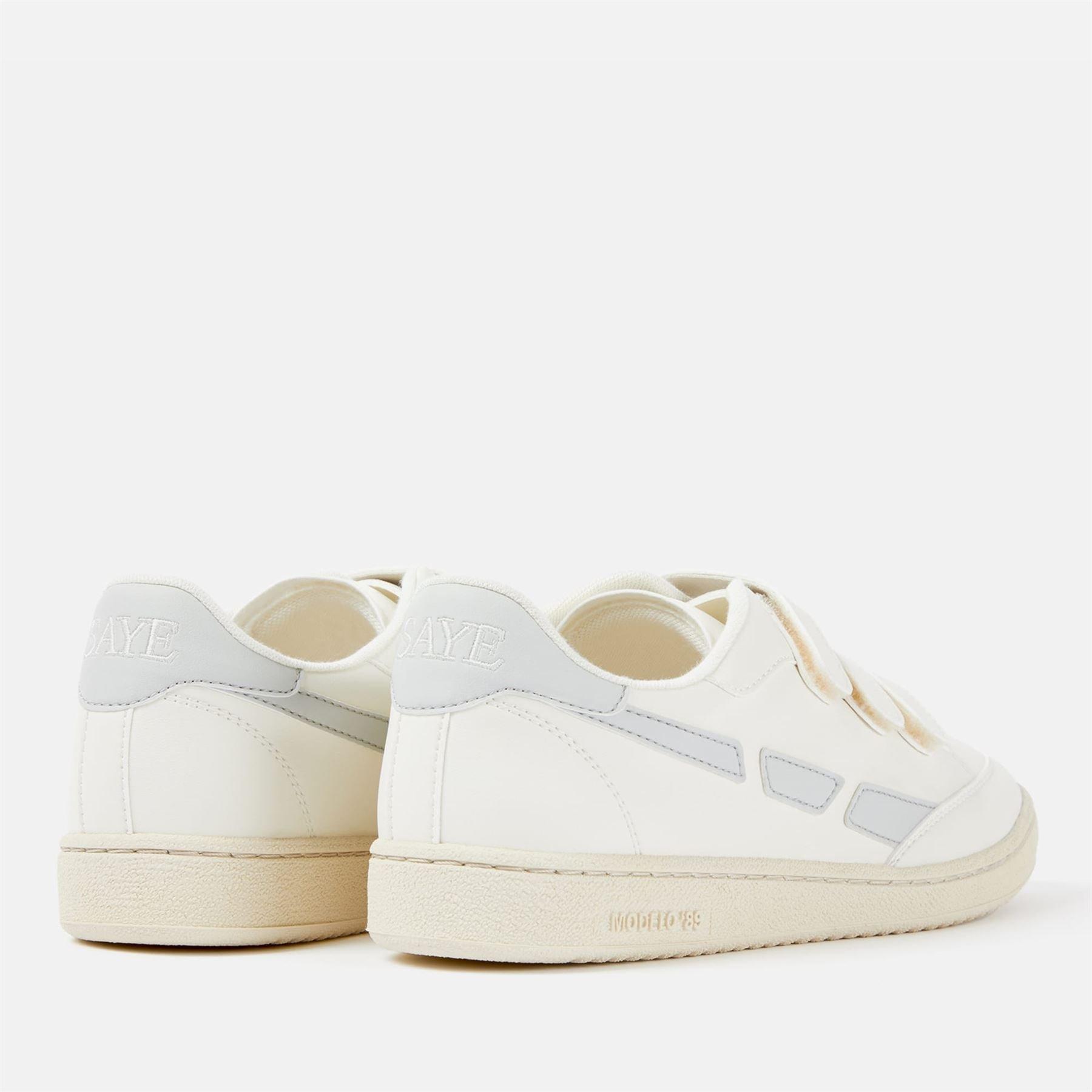 White - Saye - Modelo 89 Vegan Strap Trainers - 3
