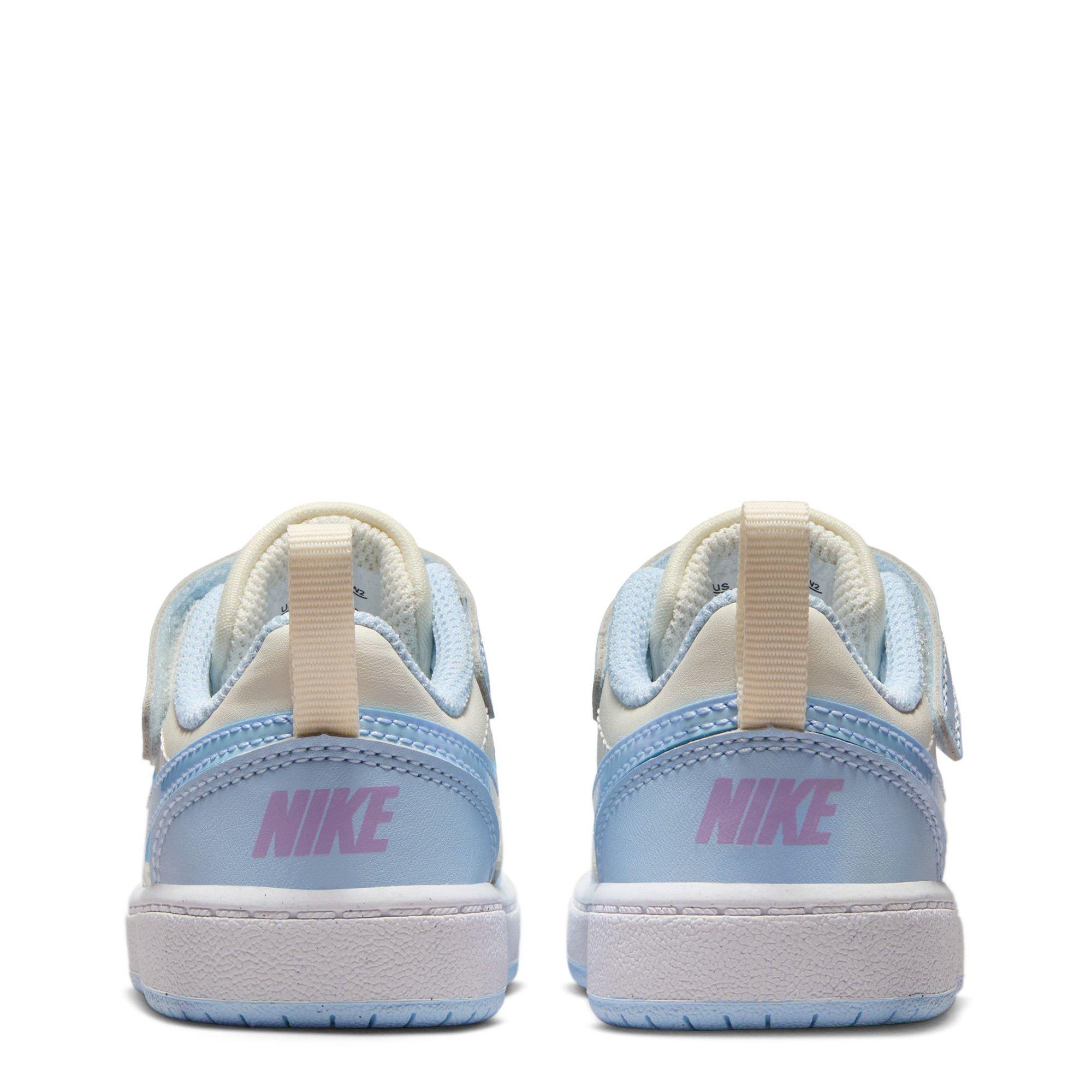 Pearl/Blue - Nike - Court Borough Recraft Infant Shoes - 6