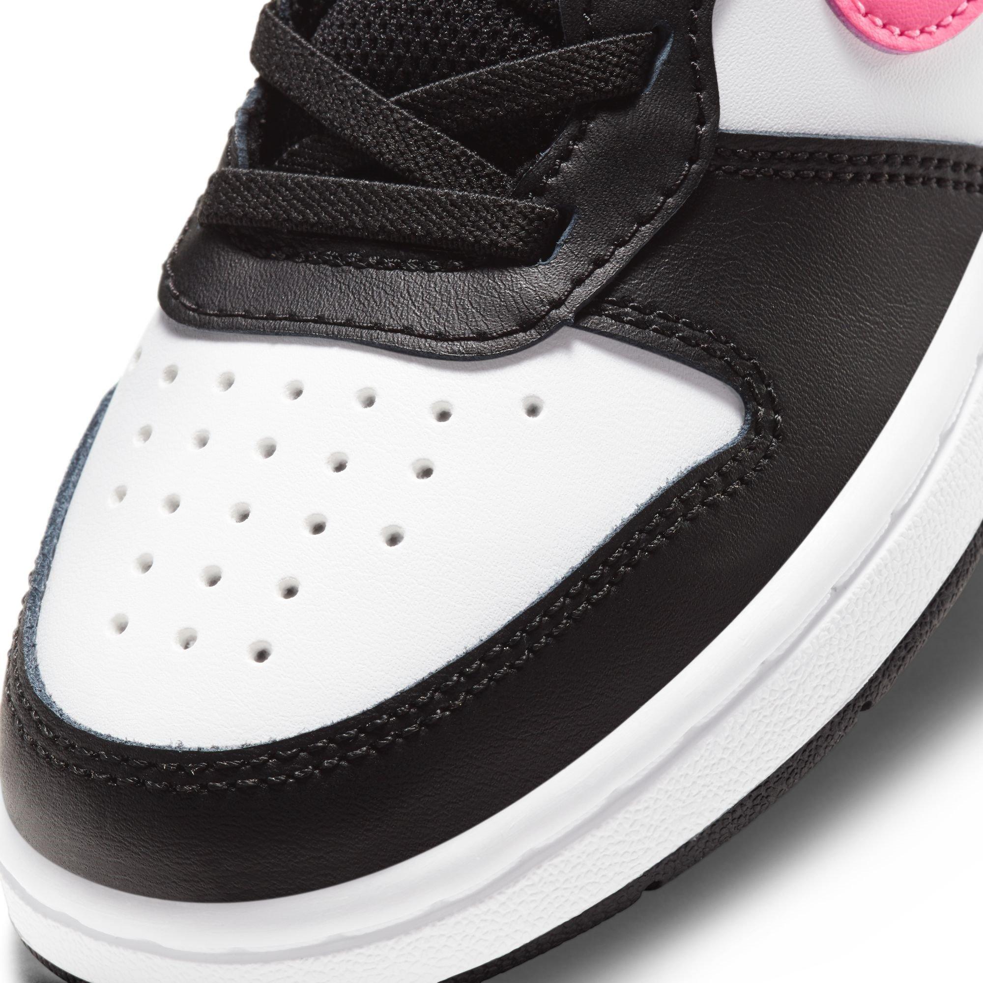 Black/Pink/Wht - Nike - Court Borough Mid 2 Little Kids' Shoes - 7