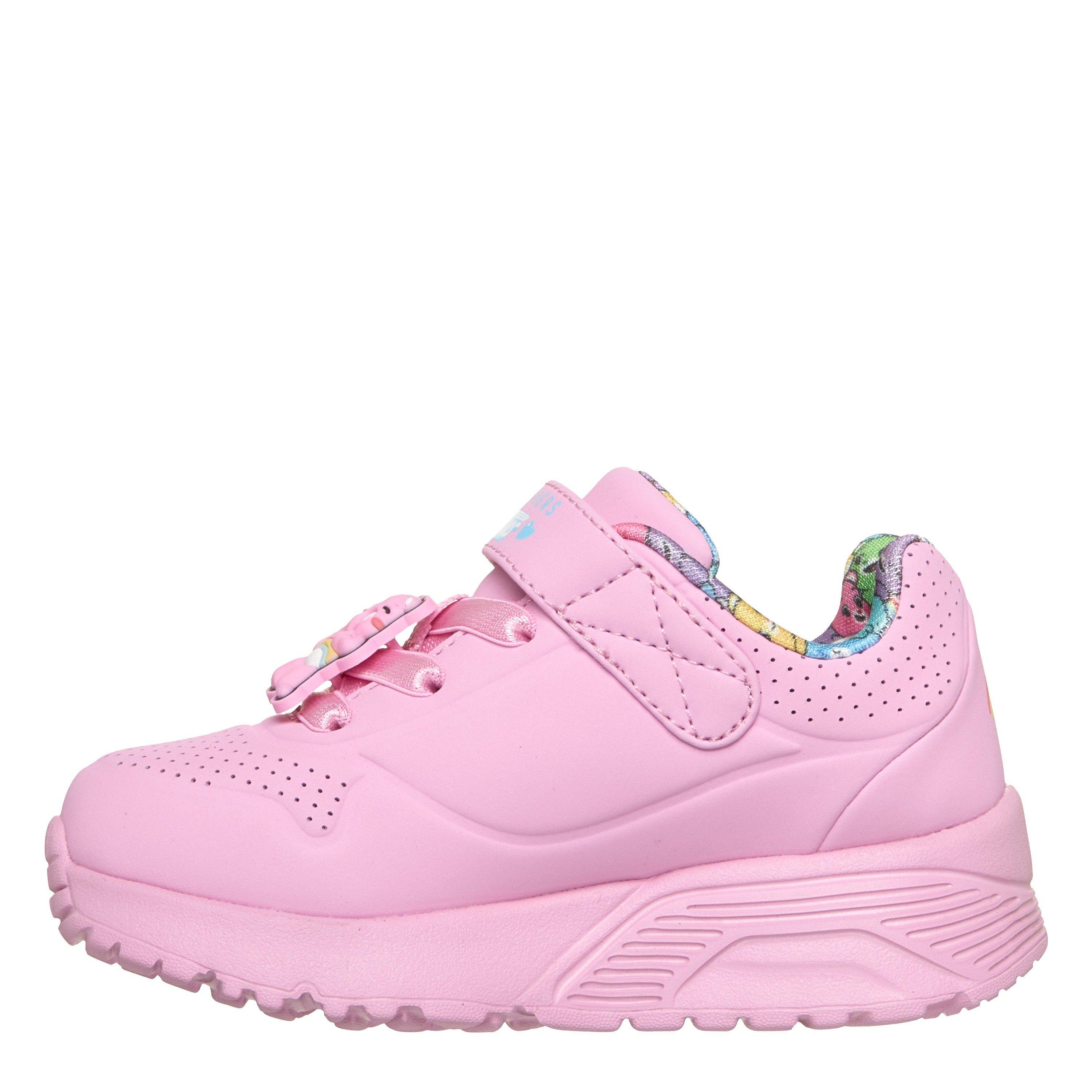 Pink/Multi - Skechers - Kids' Uno Lite Low-Top Trainers - 2