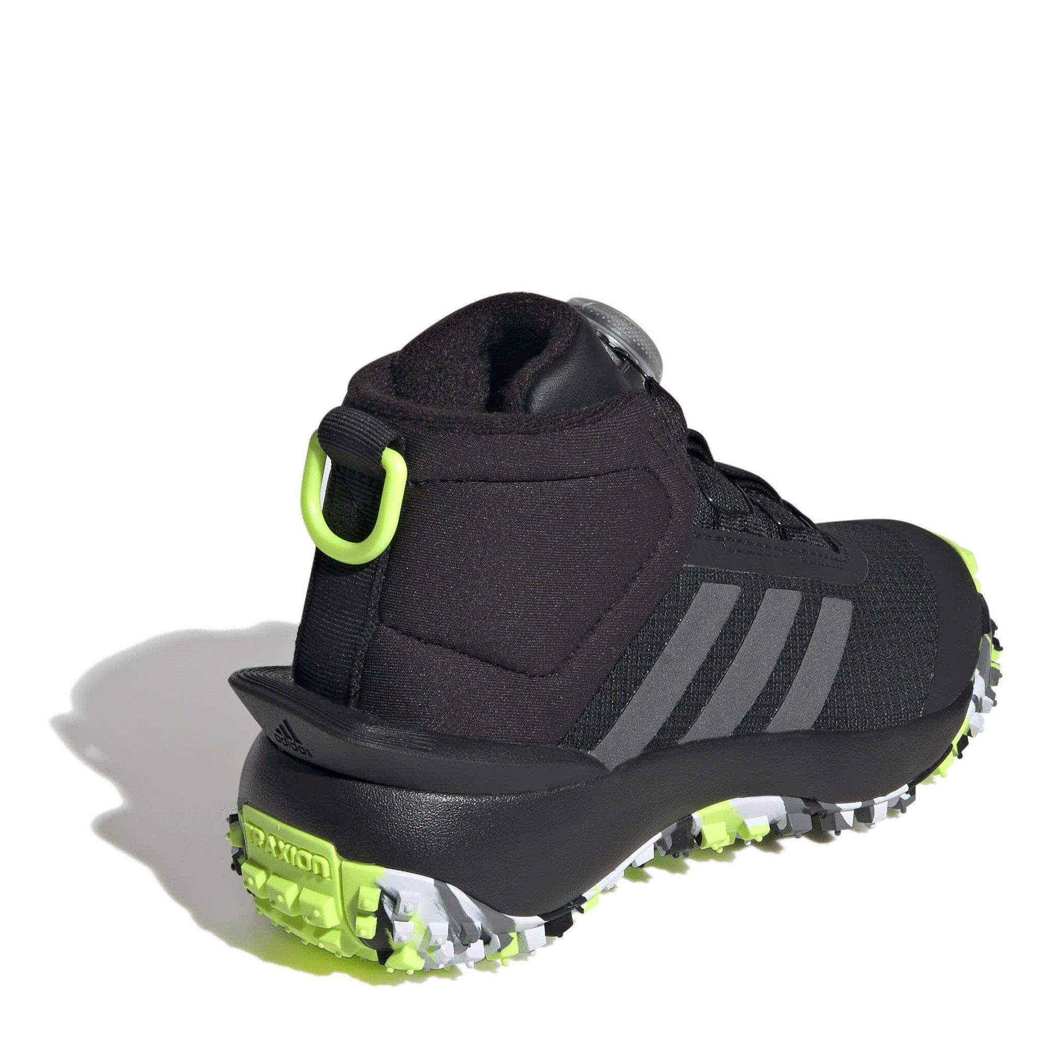 CBLACK/IRONMT/L - adidas - Kids' FORTATRAIL Low-Top Trainers - 4