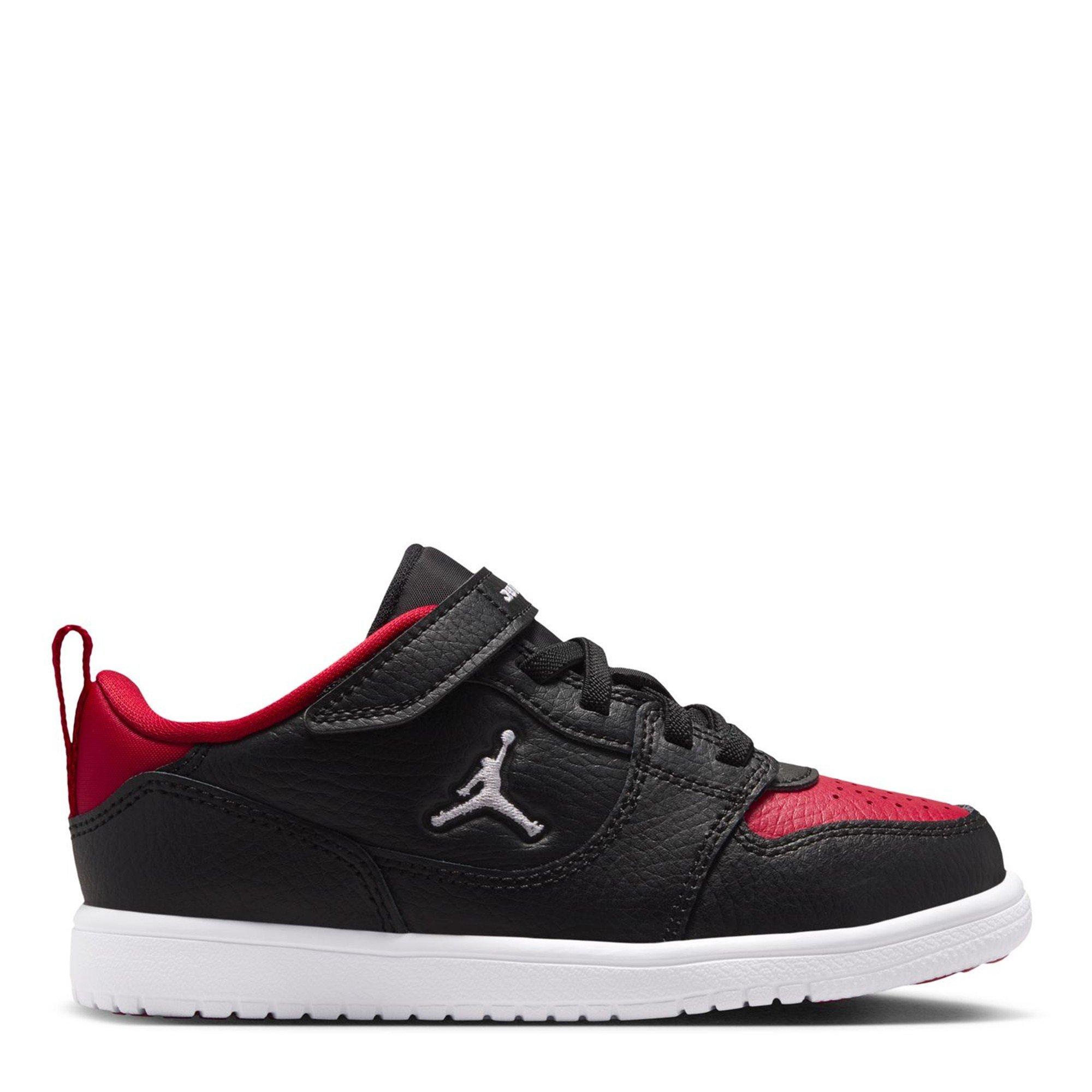 Black/Red - Air Jordan - Kids' Low-Top Trainers - 1