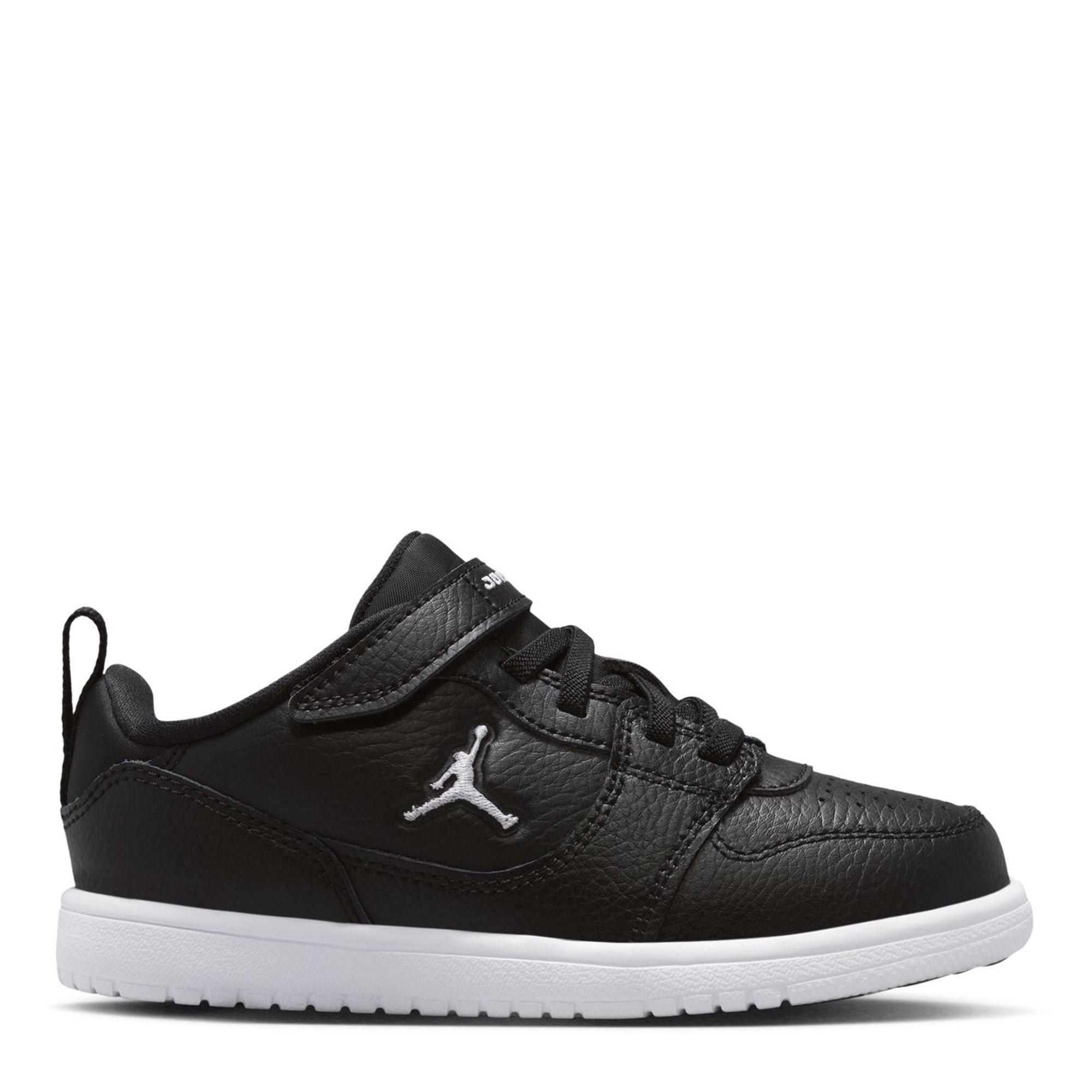 Air Jordan Boys Kids' Low-Top Trainers - Black/White - C11 (28.5)
