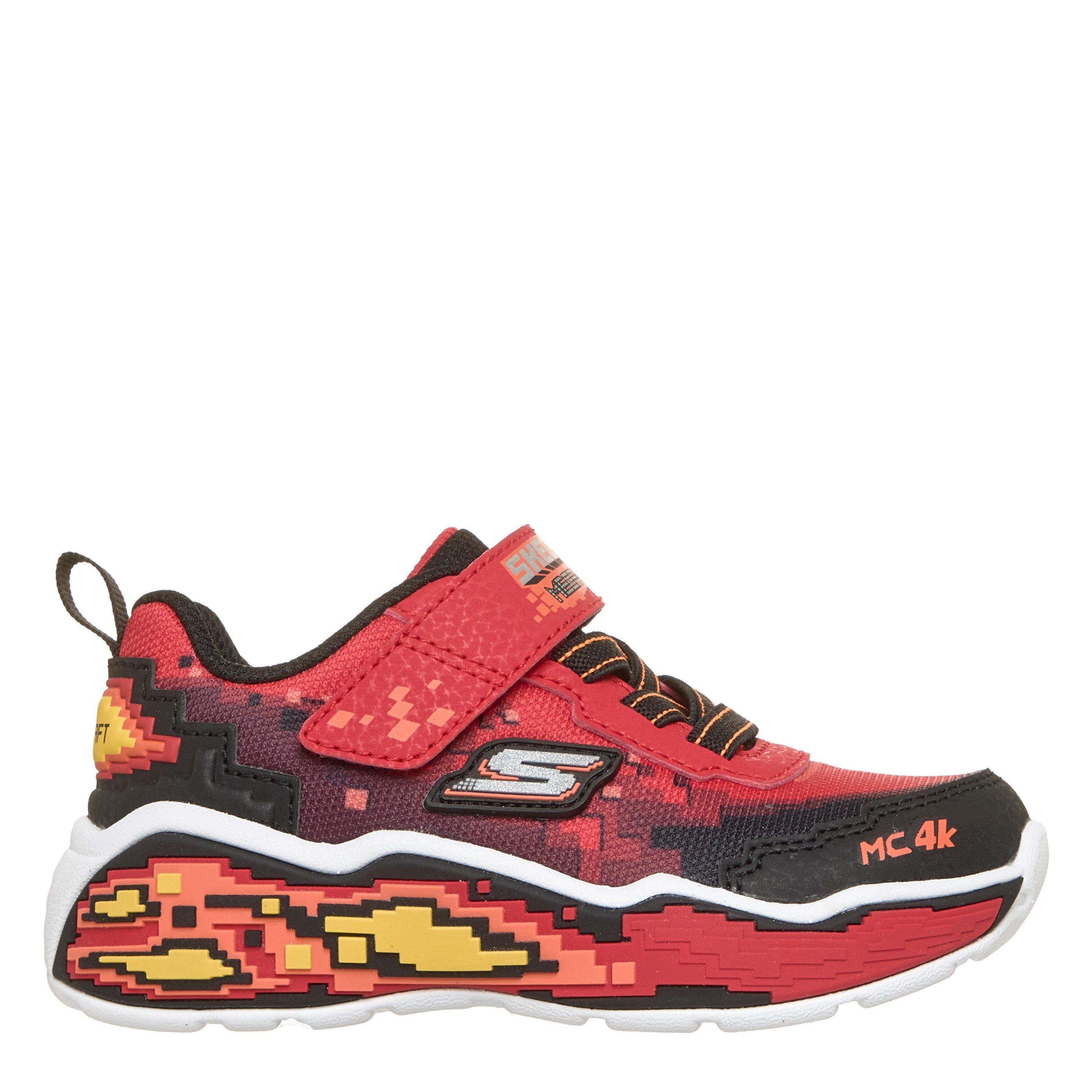 Red/Black - Skechers - Kids' Mega Scene Hook and Loop Low-Top Trainers - 1
