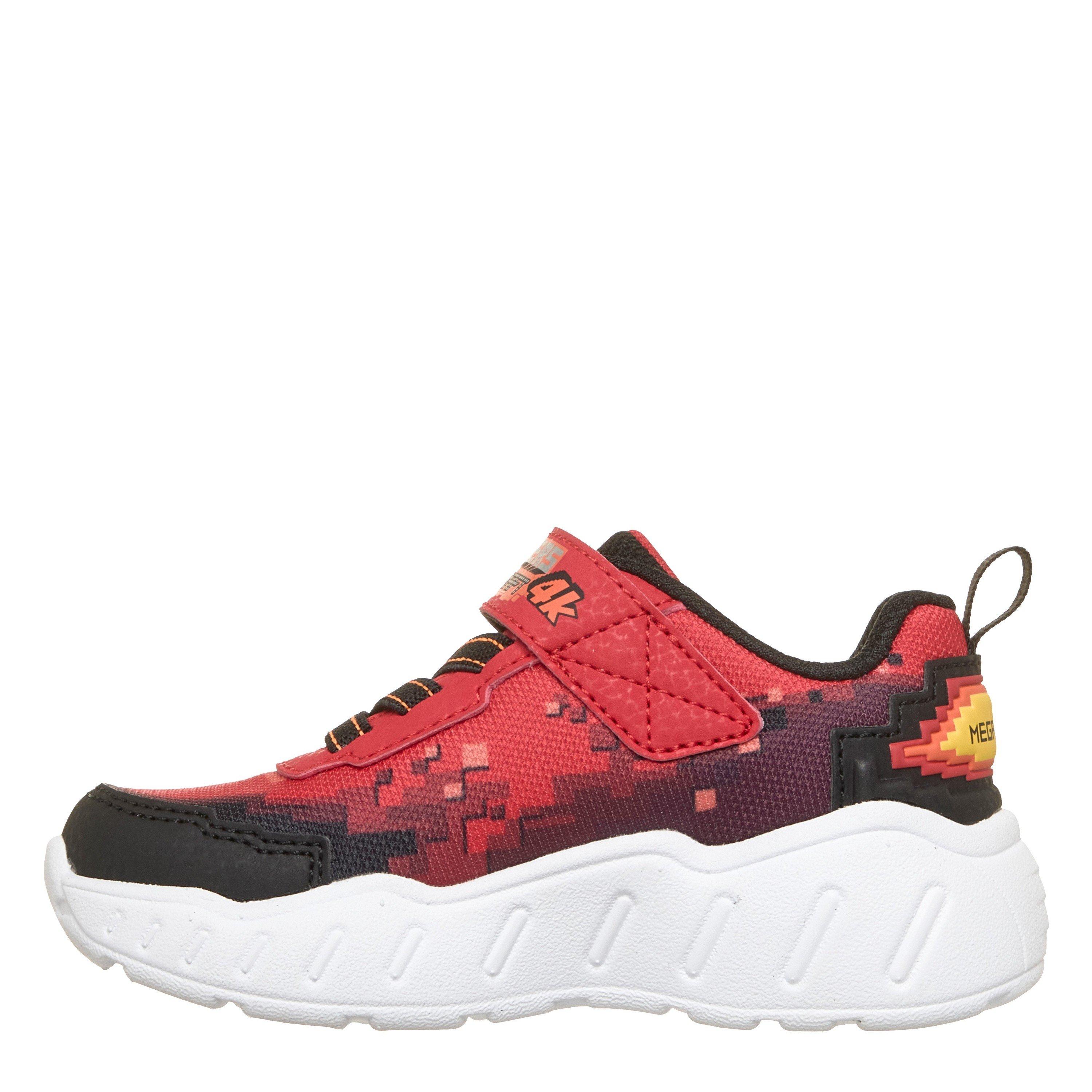 Red/Black - Skechers - Kids' Mega Scene Hook and Loop Low-Top Trainers - 2