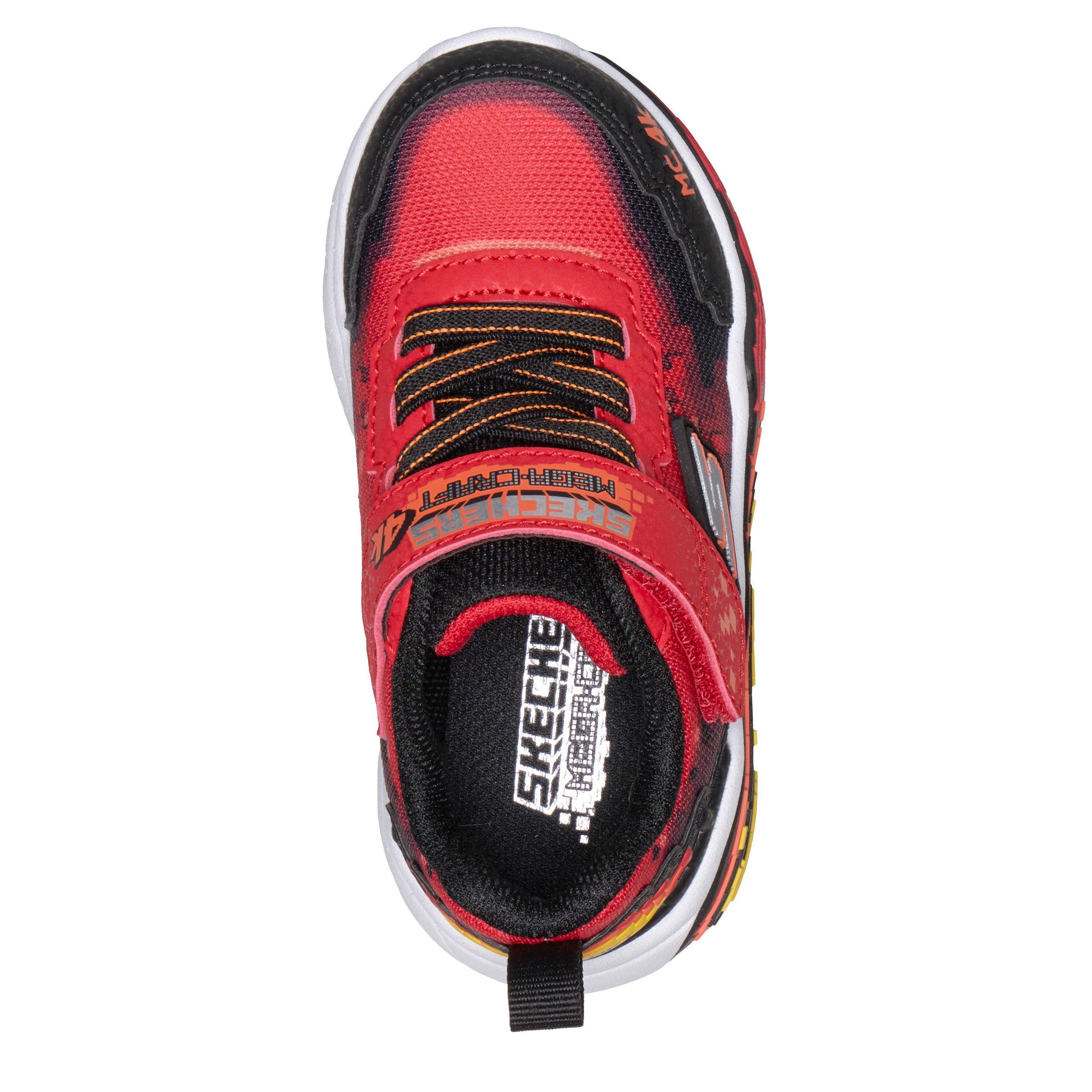 Red/Black - Skechers - Kids' Mega Scene Hook and Loop Low-Top Trainers - 4