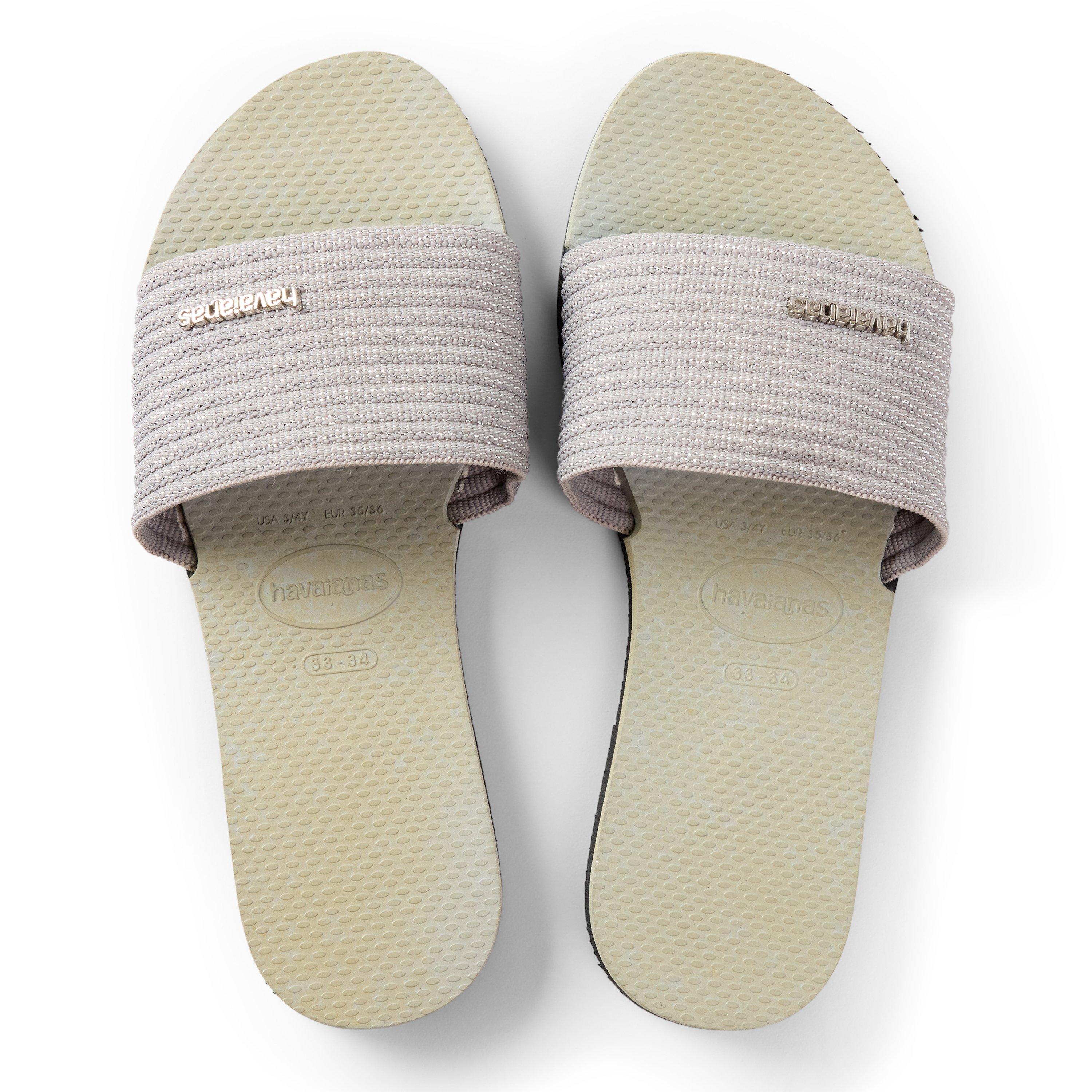 IJsgrijs - Havaianas - Kids' Hav You Malta Metallic Golden Flip Flops - 4