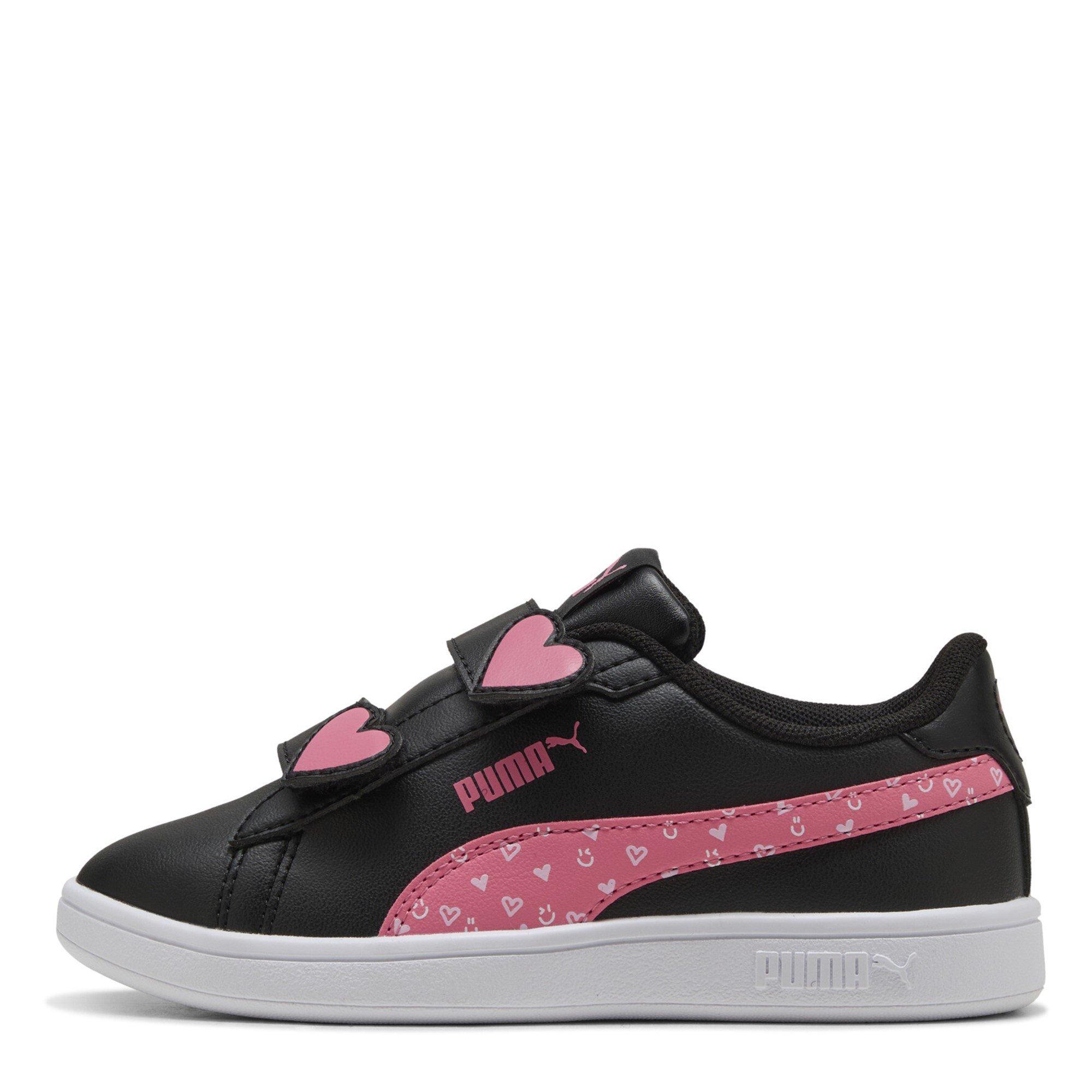 Black/Pink - Puma - Puma Smash 3.0 Velcro Trainers Childrens - 2