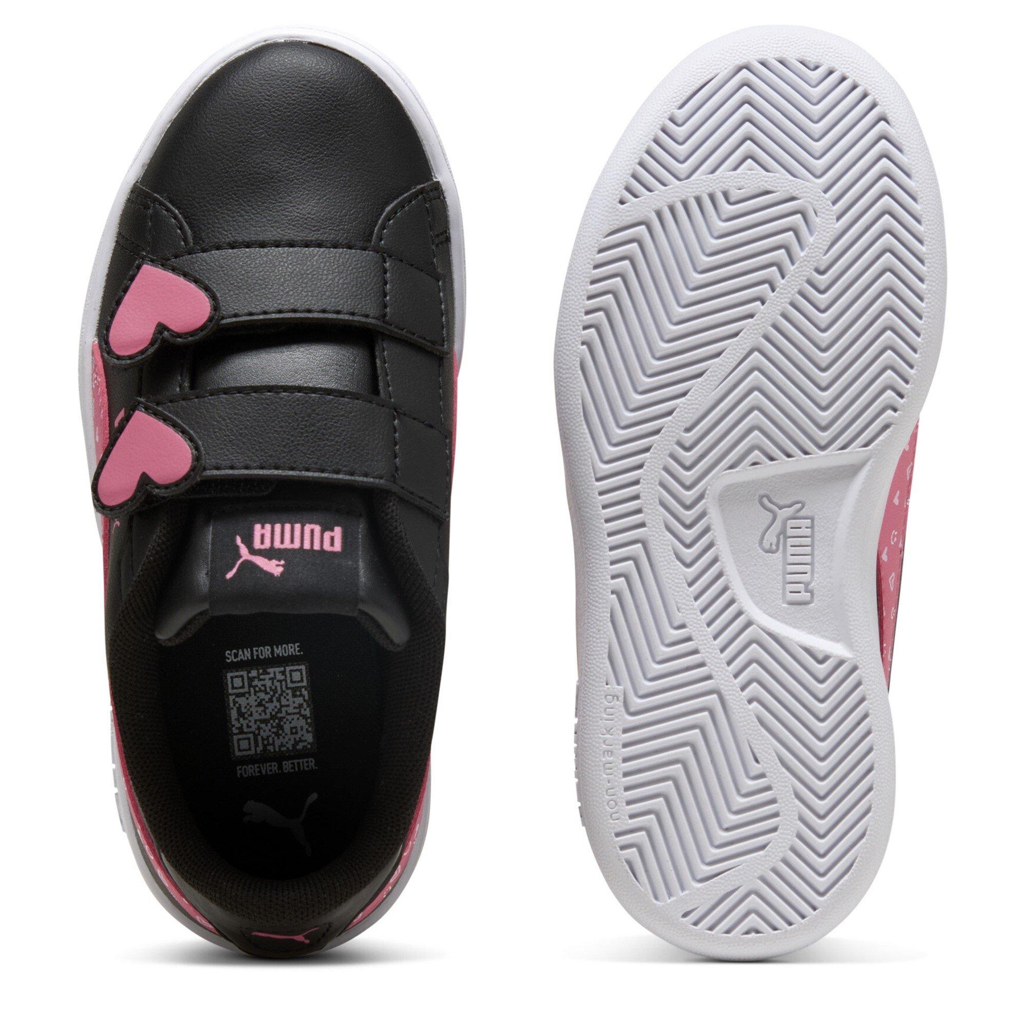 Black/Pink - Puma - Puma Smash 3.0 Velcro Trainers Childrens - 3