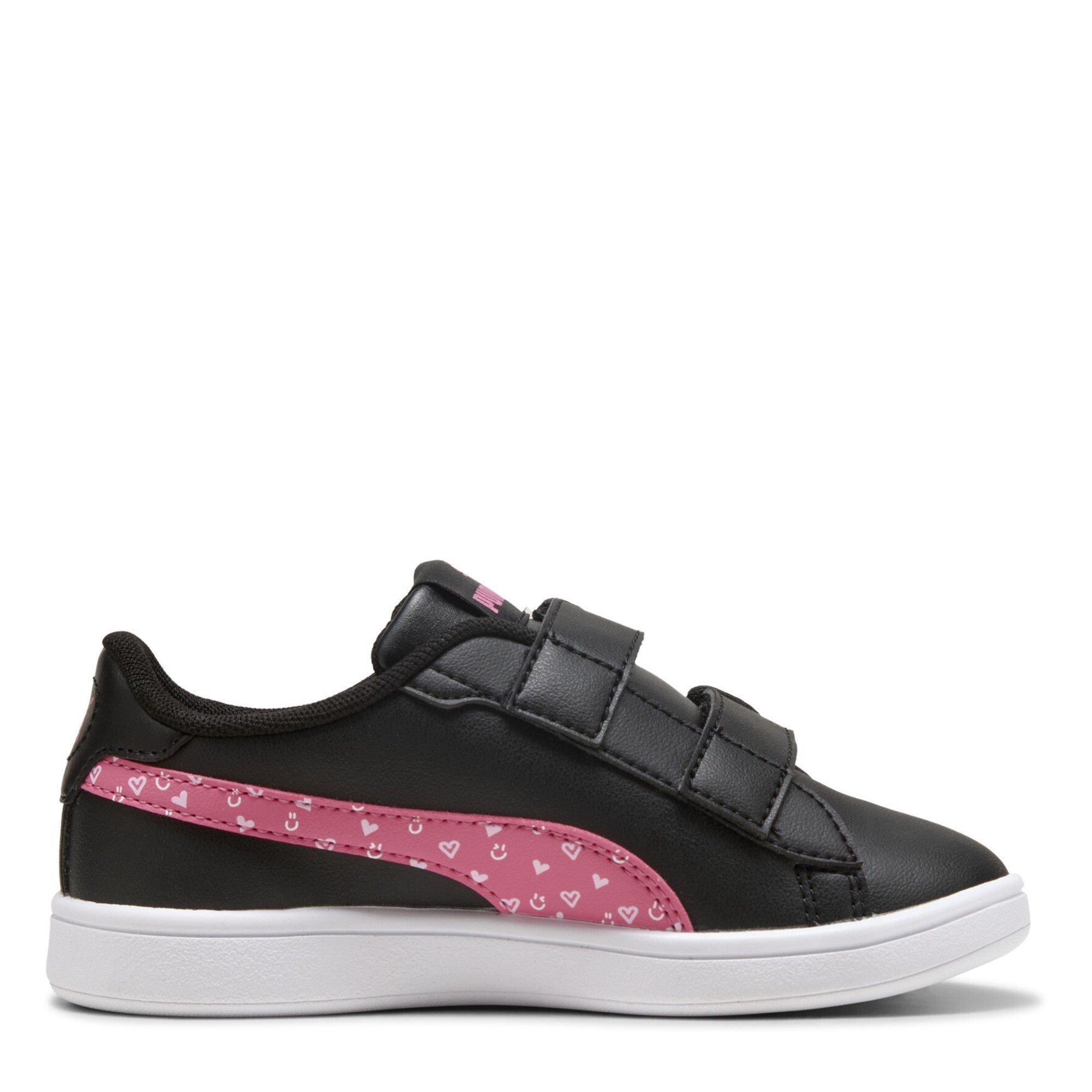 Black/Pink - Puma - Puma Smash 3.0 Velcro Trainers Childrens - 4