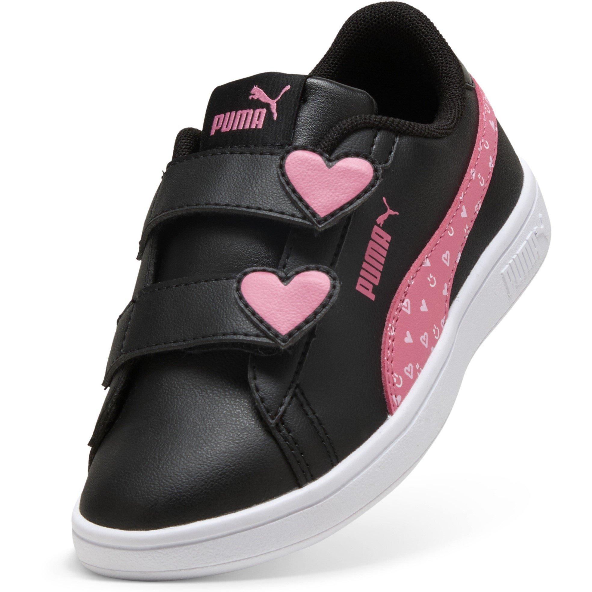Black/Pink - Puma - Puma Smash 3.0 Velcro Trainers Childrens - 6
