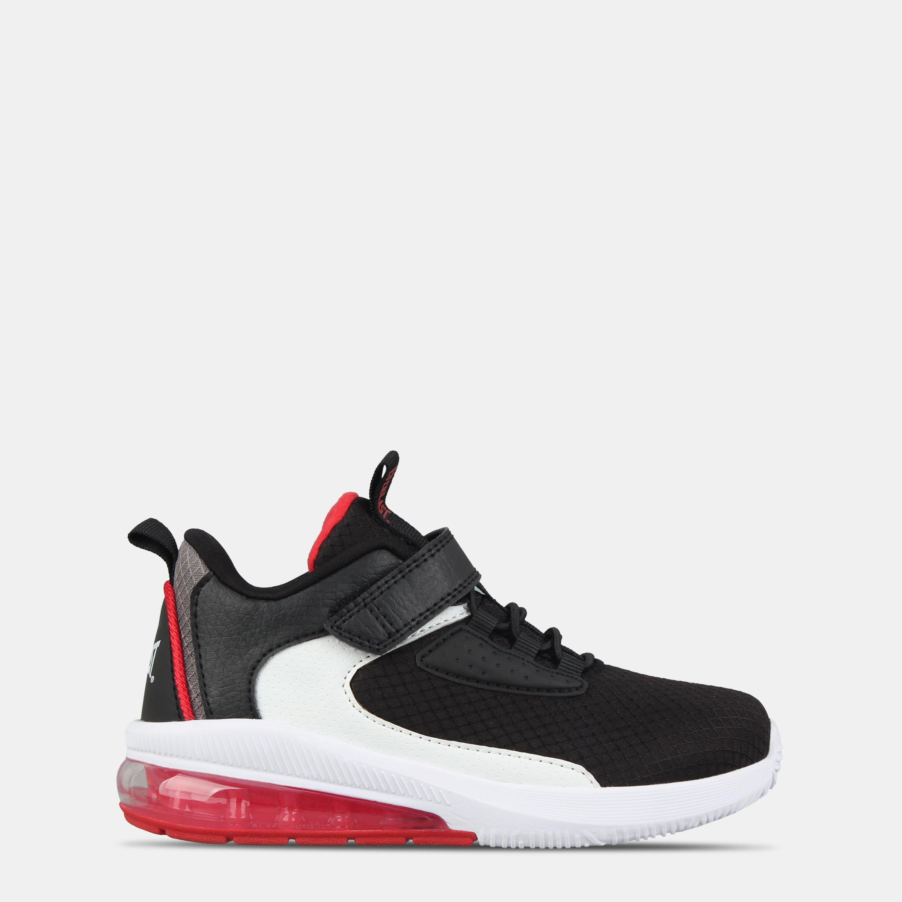 Blk/White/Red - Everlast - Kids' Swish Lightweight Mesh Basketball Trainers - 1