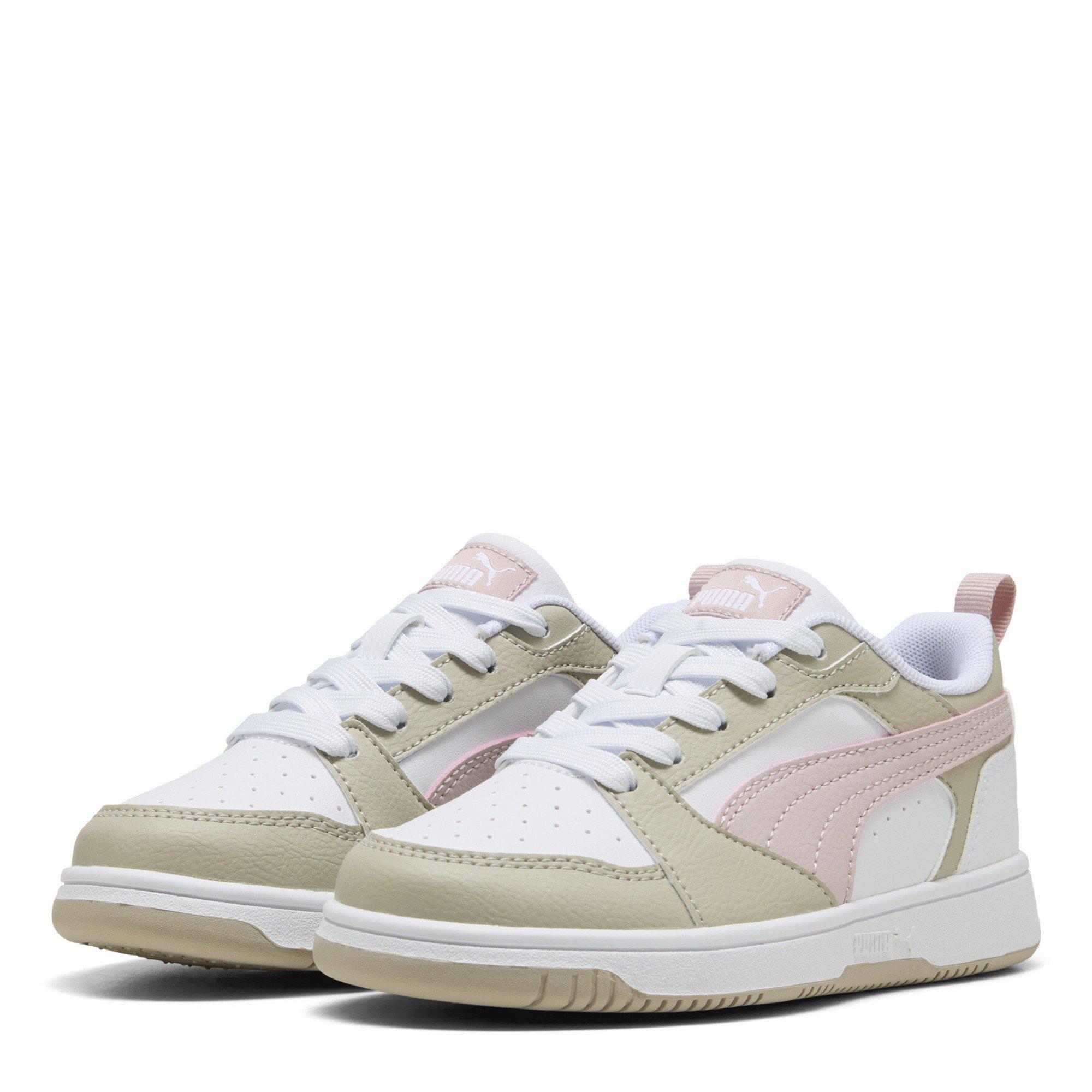 Puma  Kids ' Rebound V6 Low-Top Trainers - Whtmvmstdsrtdst - C12 (30.5)
