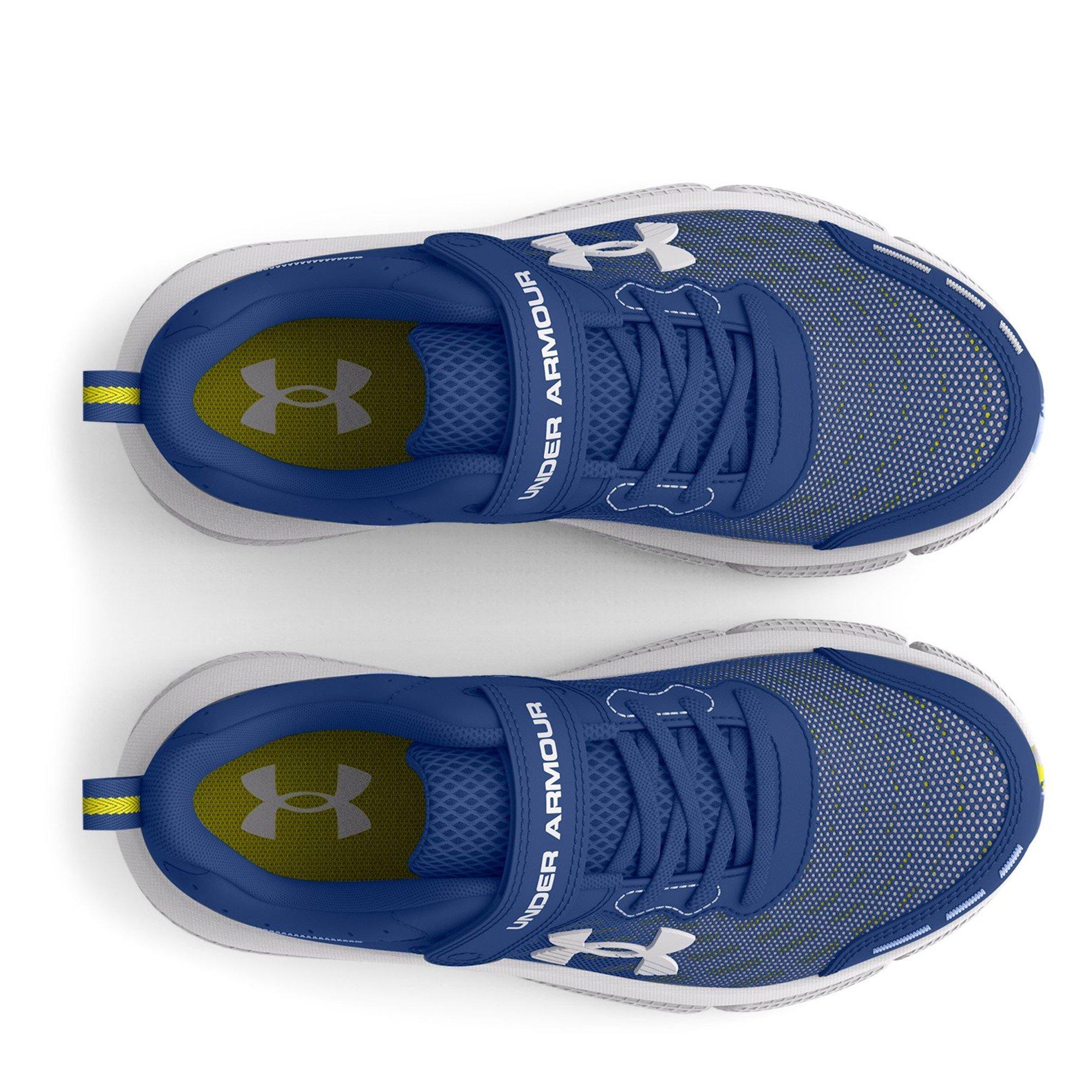 Blue - Under Armour - Kids' Assert 10 Entry Road Running Shoes - 4