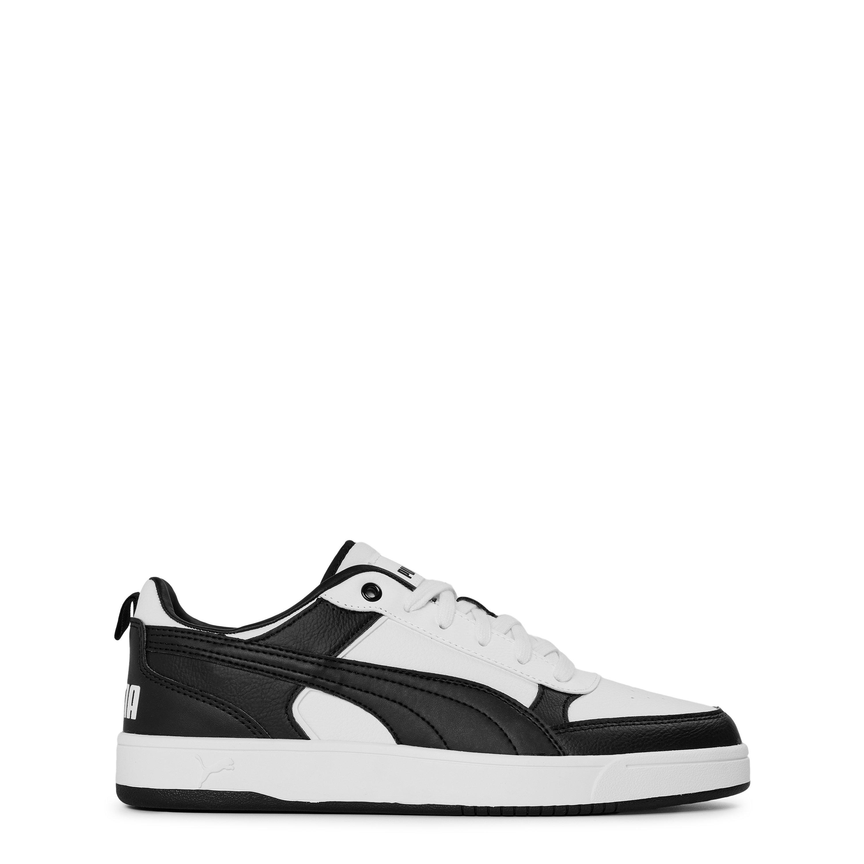 Puma  Kids ' Dribble Court Trainers - Wht/Blk - 5 (38)