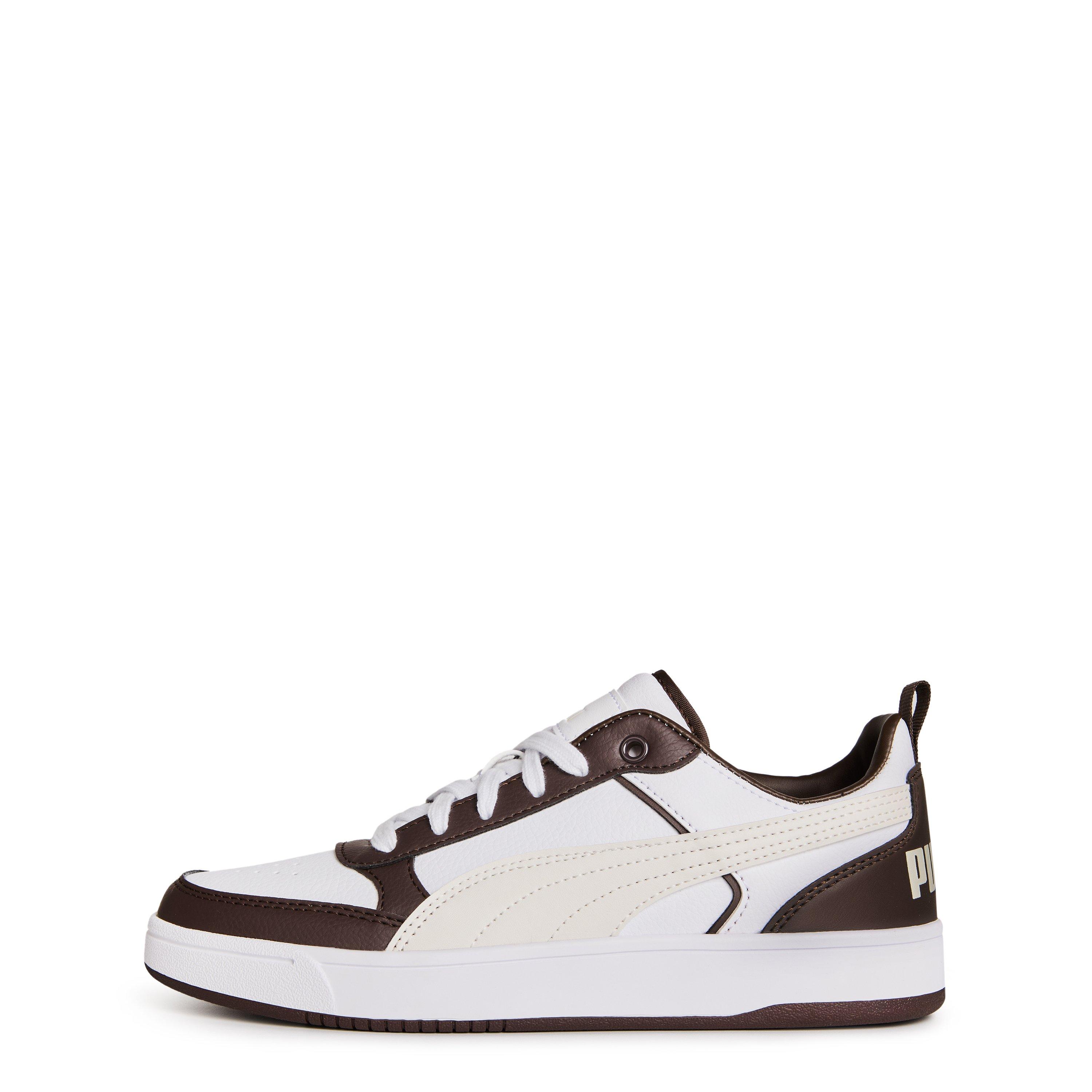 Choc Brn/Wht - Puma - Kids' Dribble Court Trainers - 2