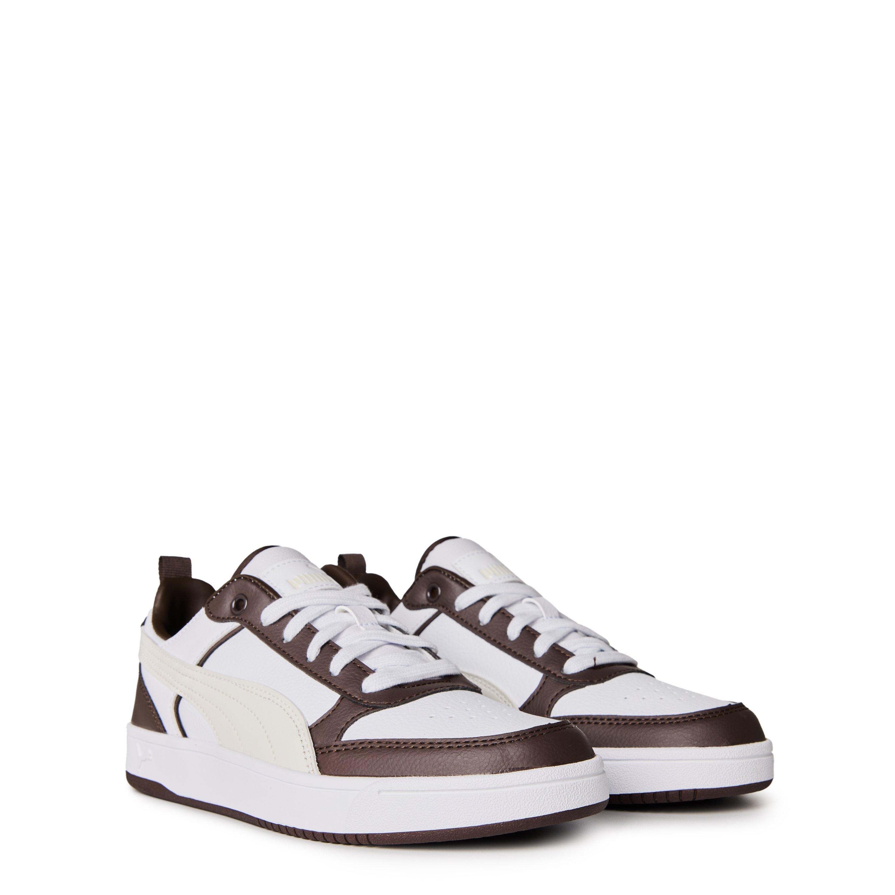 Choc Brn/Wht - Puma - Kids' Dribble Court Trainers - 3