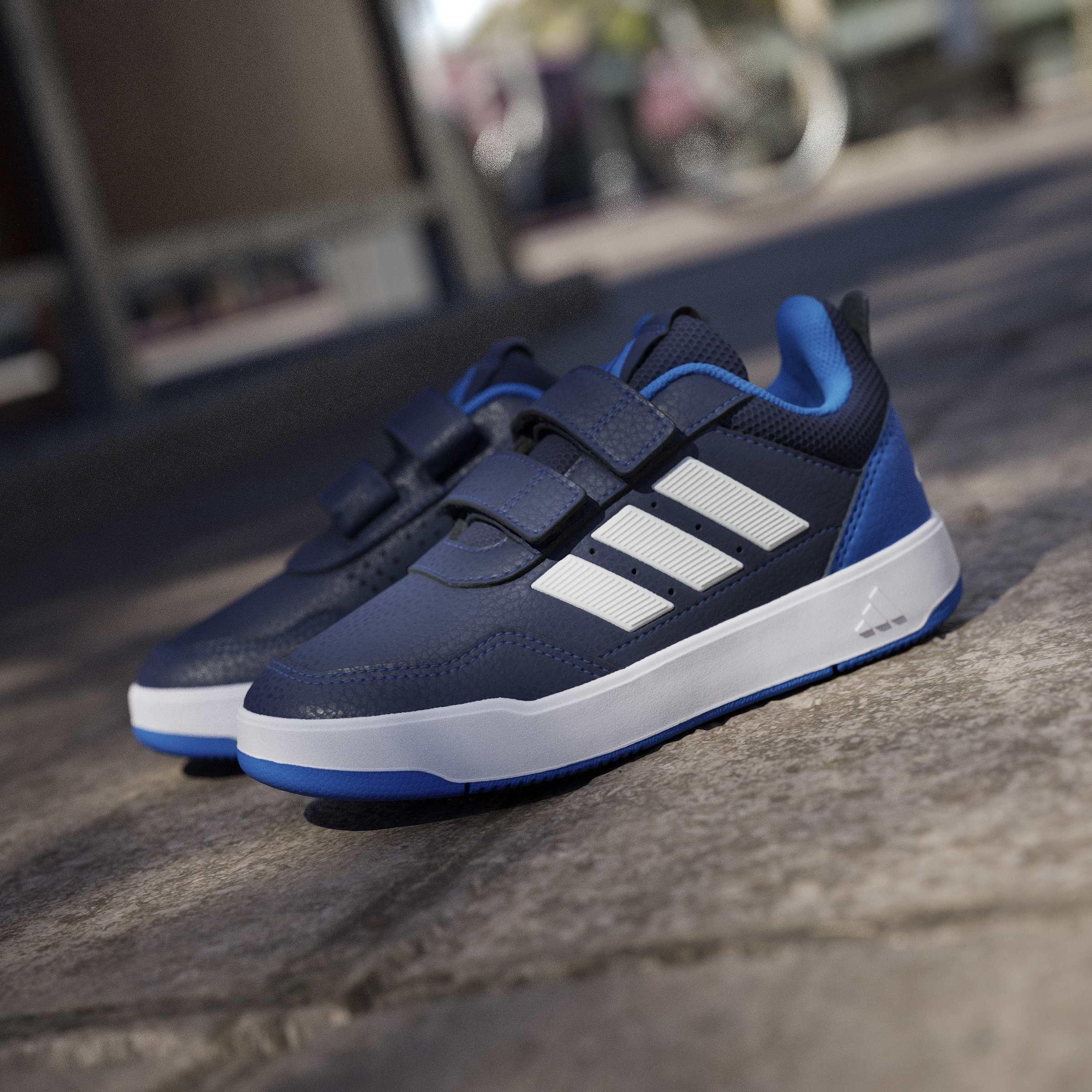 Blue/Wht/Royal - adidas - Tensaur 3.0 Children Court Shoes - 14