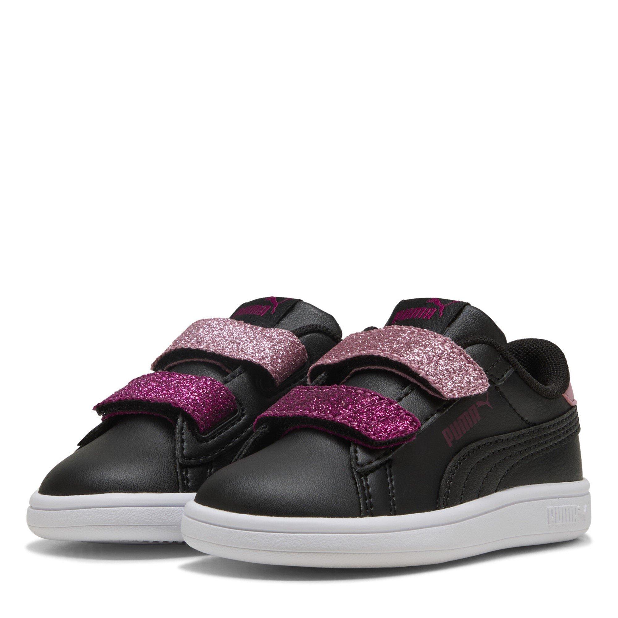 Black/Berry - Puma - Smash 3.0 Velcro Trainers Infants - 1
