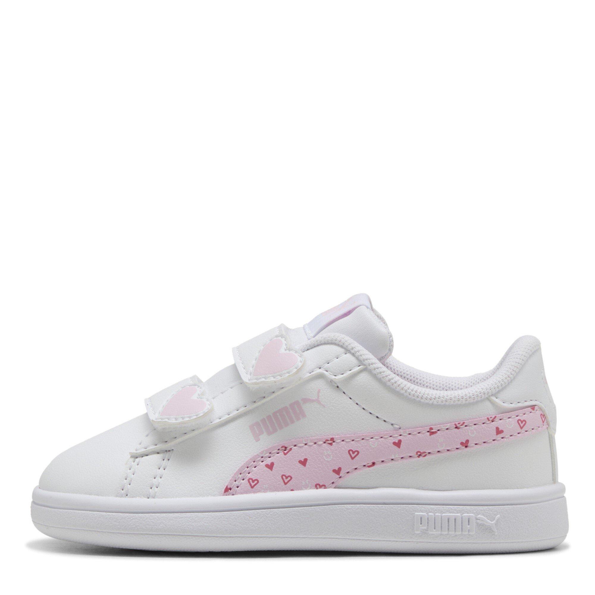 White/Pink - Puma - Smash 3.0 Velcro Trainers Infants - 2