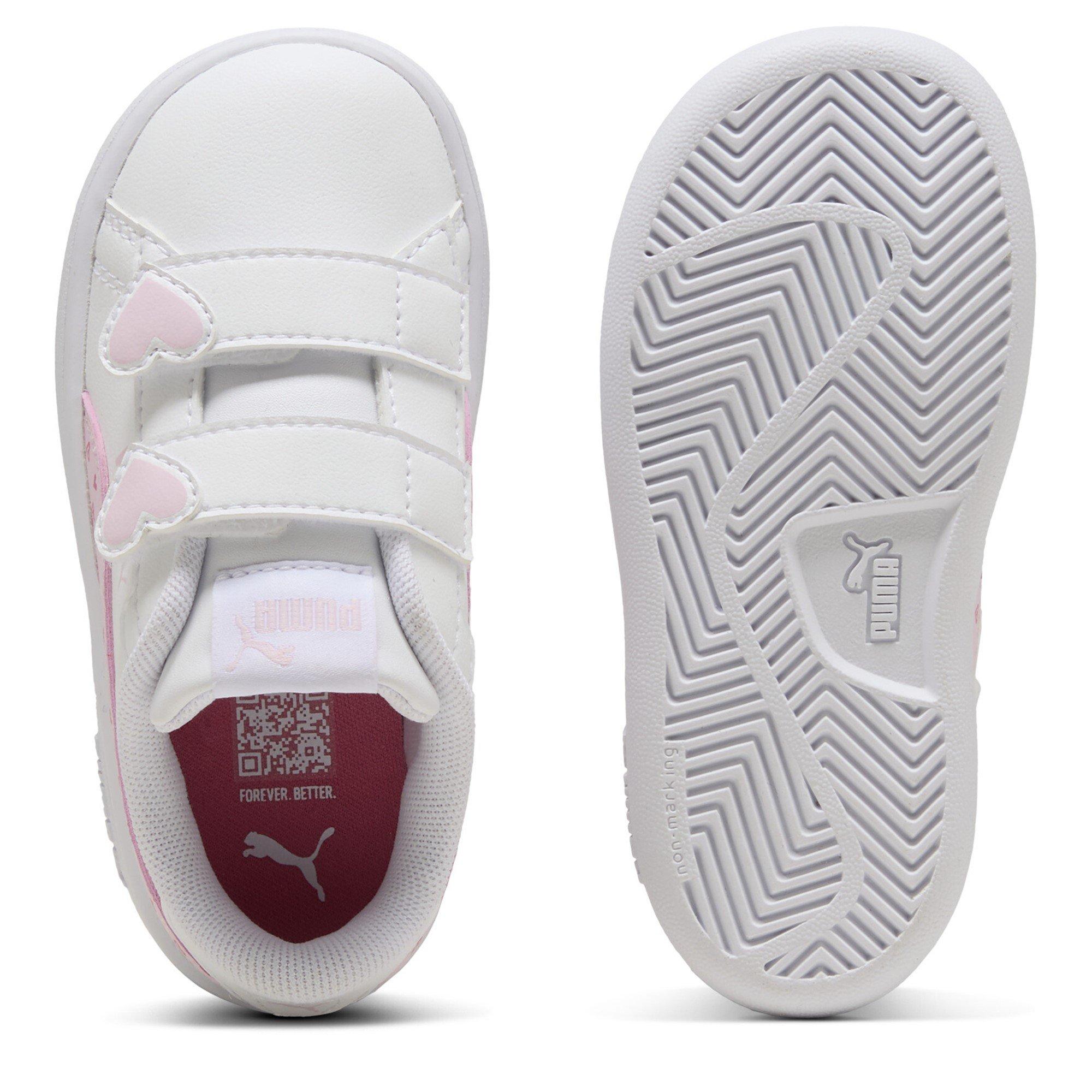 White/Pink - Puma - Smash 3.0 Velcro Trainers Infants - 3