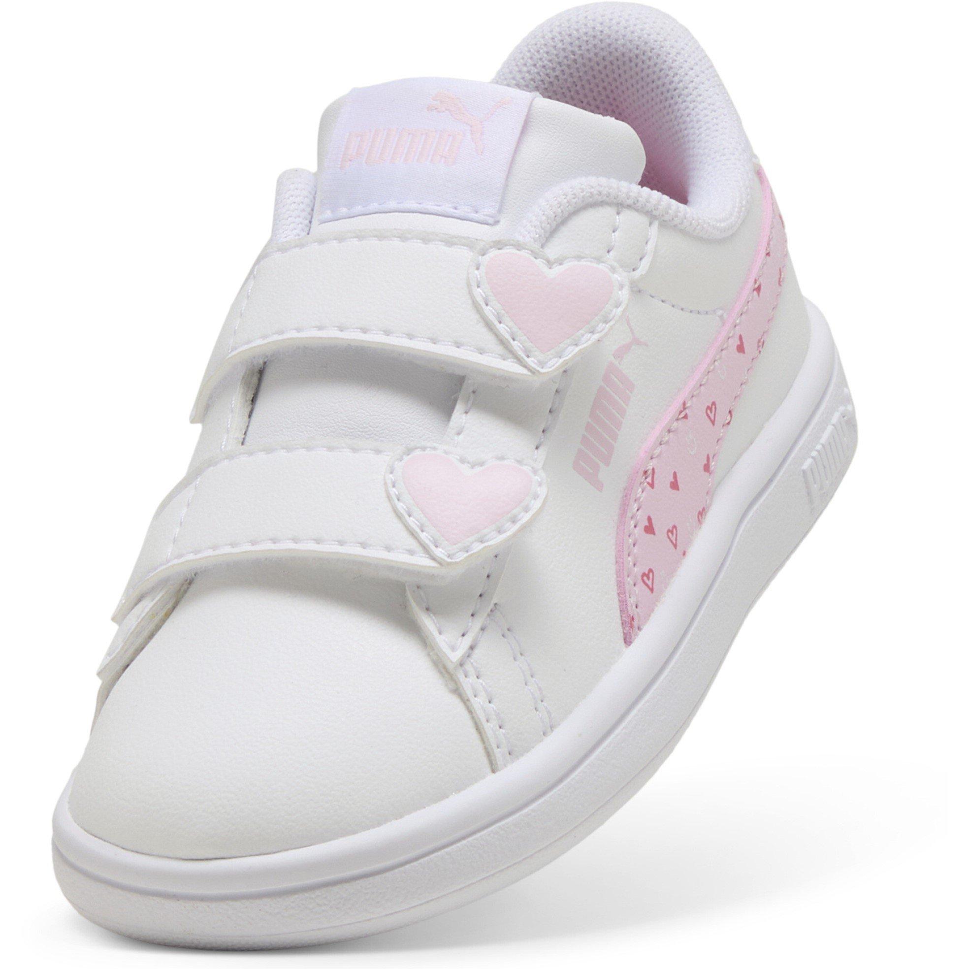 White/Pink - Puma - Smash 3.0 Velcro Trainers Infants - 6