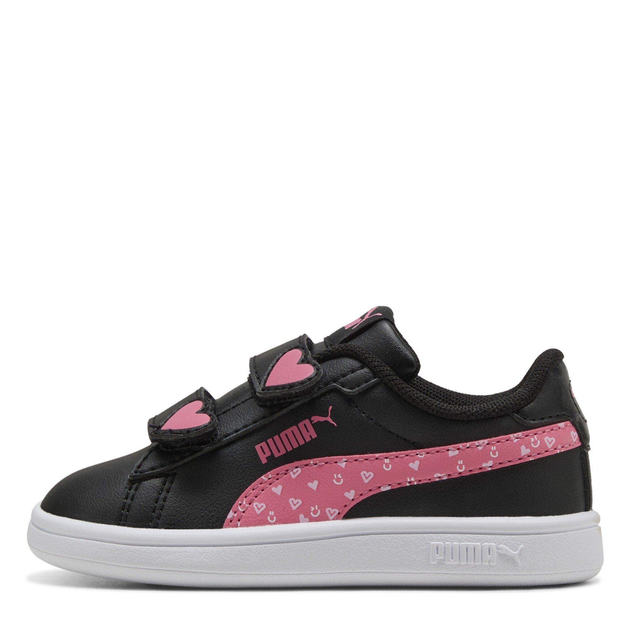 Black/Pink - Puma - Smash 3.0 Velcro Trainers Infants - 2