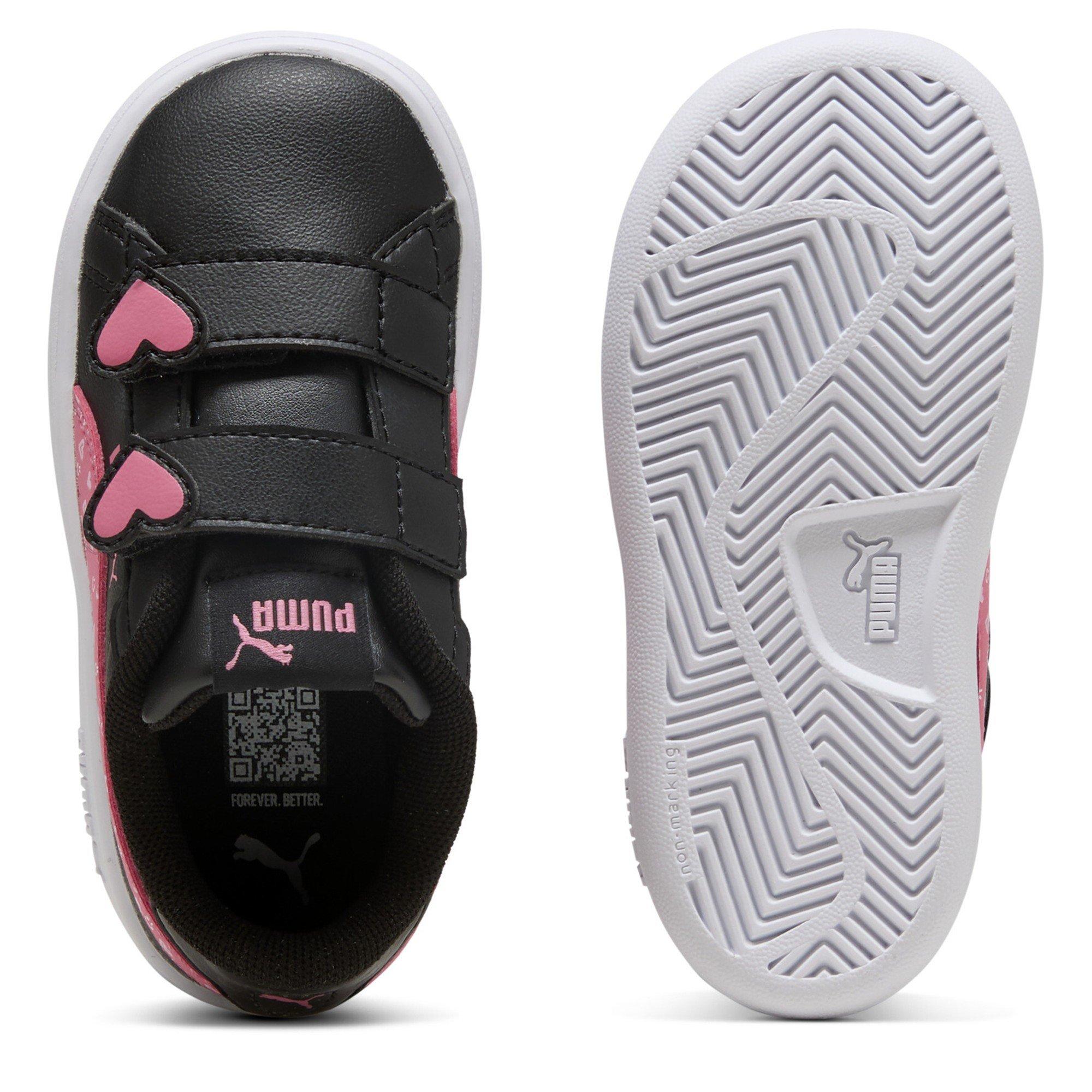 Black/Pink - Puma - Smash 3.0 Velcro Trainers Infants - 3
