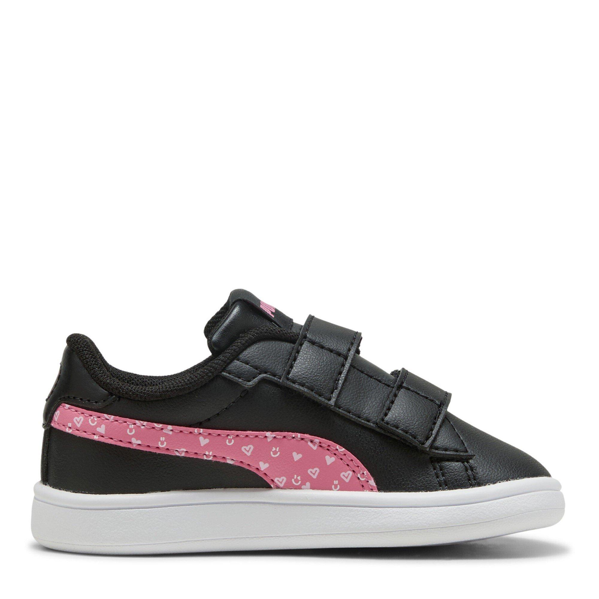 Black/Pink - Puma - Smash 3.0 Velcro Trainers Infants - 4