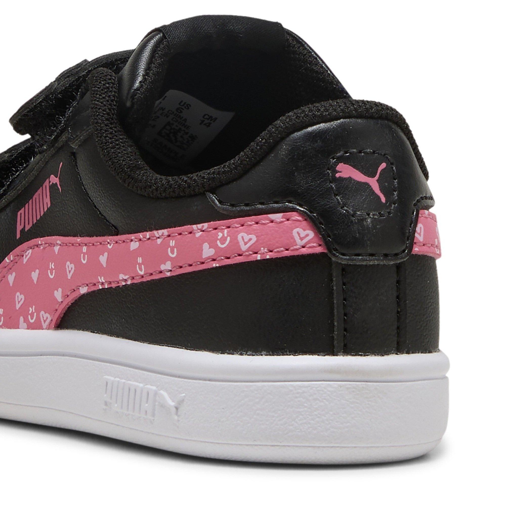 Black/Pink - Puma - Smash 3.0 Velcro Trainers Infants - 5