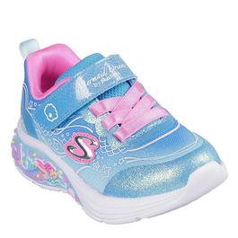 Skechers Leather Light Up Trainers
