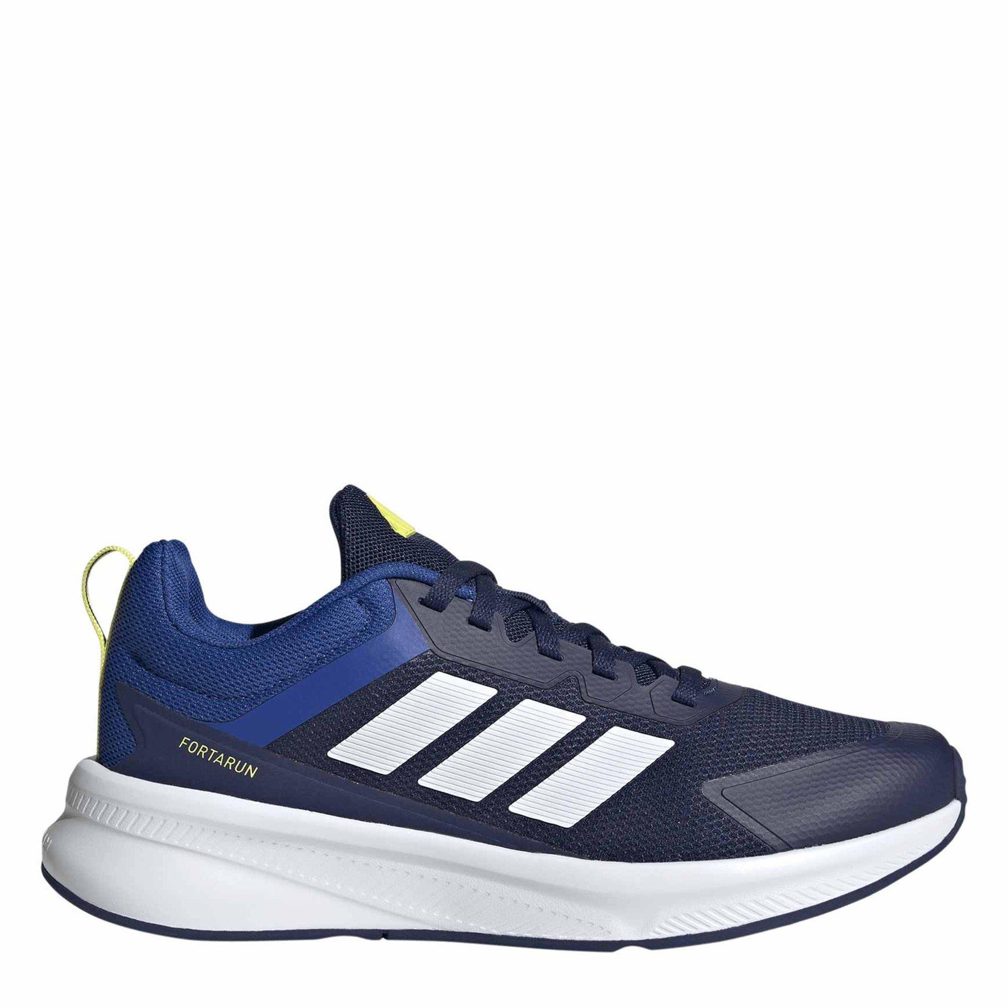 Blue/White/Blue - adidas - FortaRun 4.0 Juniors Shoes - 1