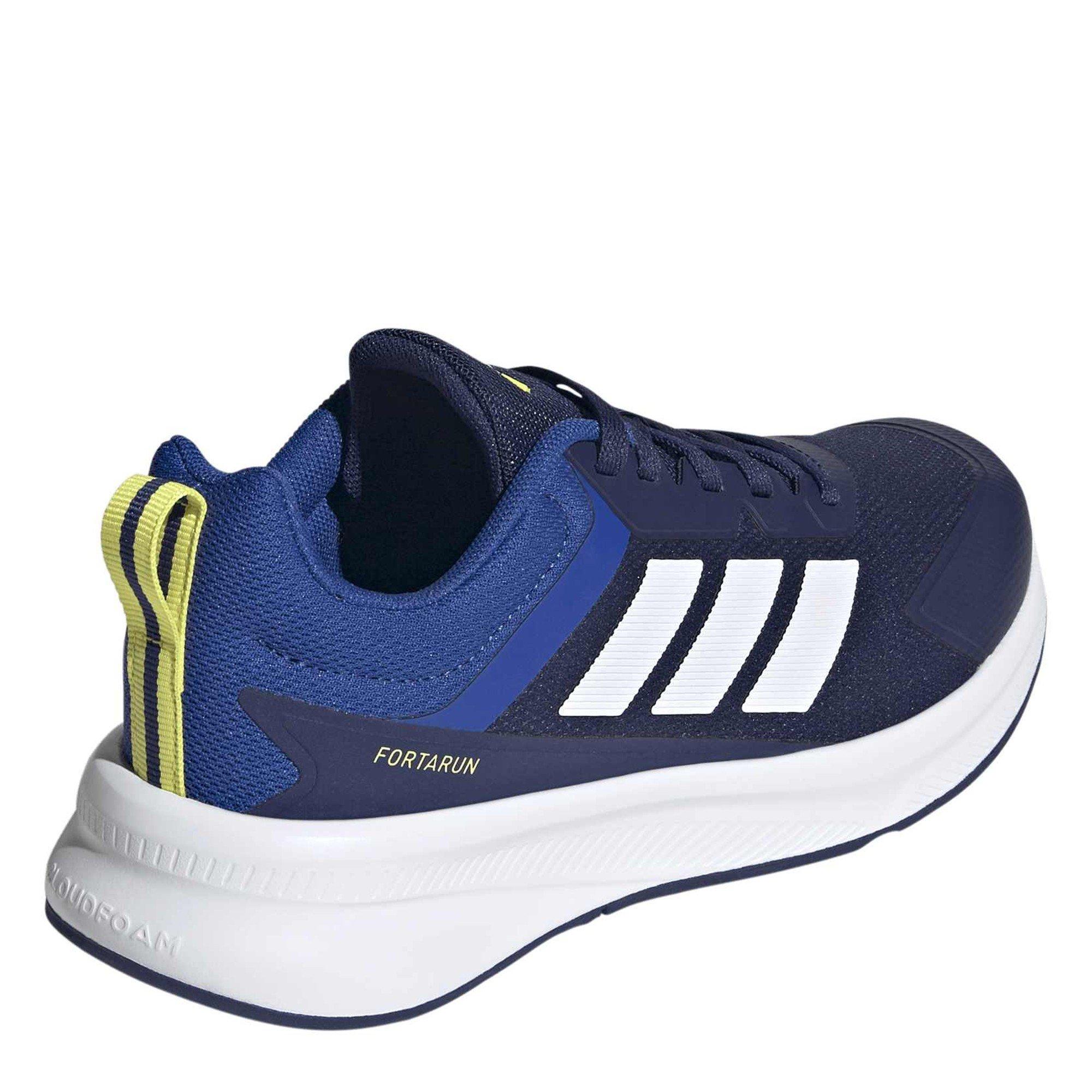 Blue/White/Blue - adidas - FortaRun 4.0 Juniors Shoes - 4